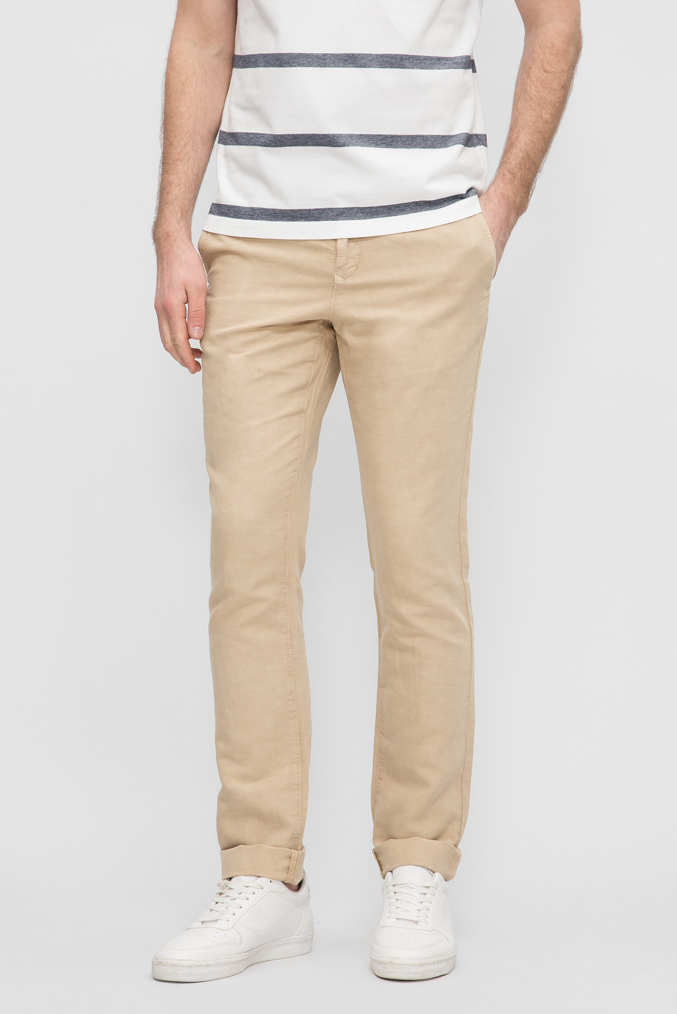 Мужские бежевые чиносы DENTON CHINO 6