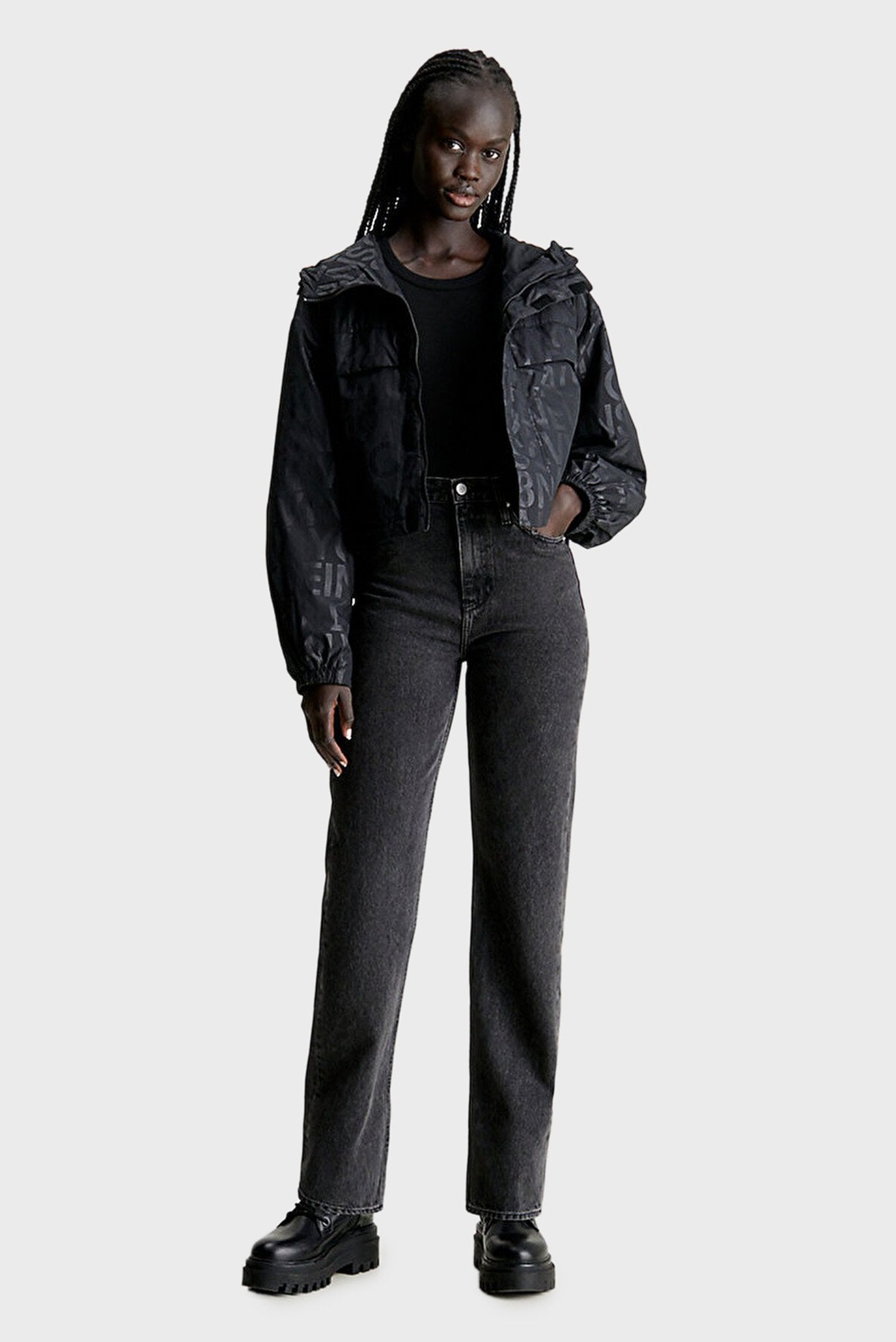 Куртка демисезонная SHORT HOODED LOGO AOP JACKET 2