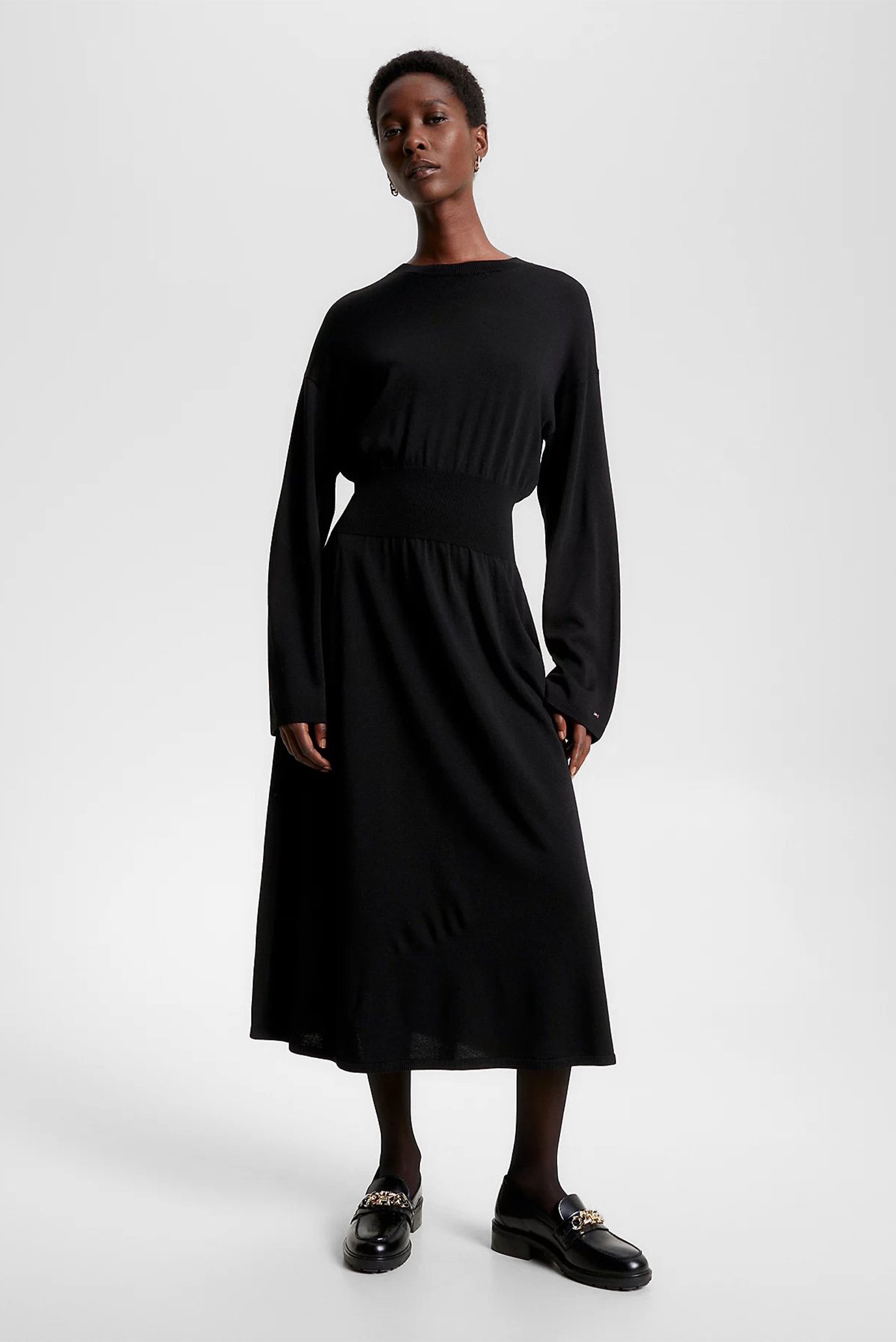 Платье JERSEY WAISTED MIDI DRESS 1