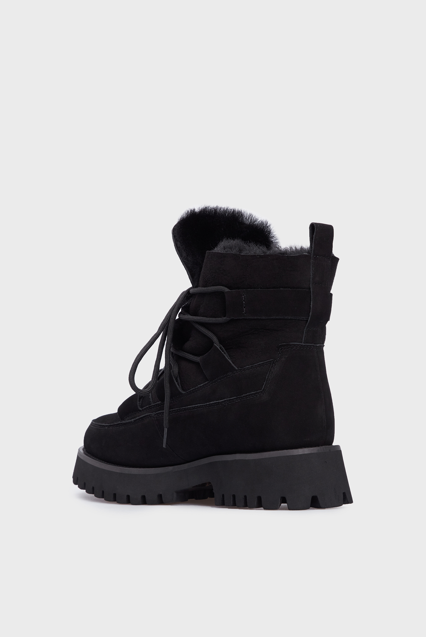 Женские черные замшевые ботинки PollisiPRPY Женские черные замшевые ботинки Pollisi 9