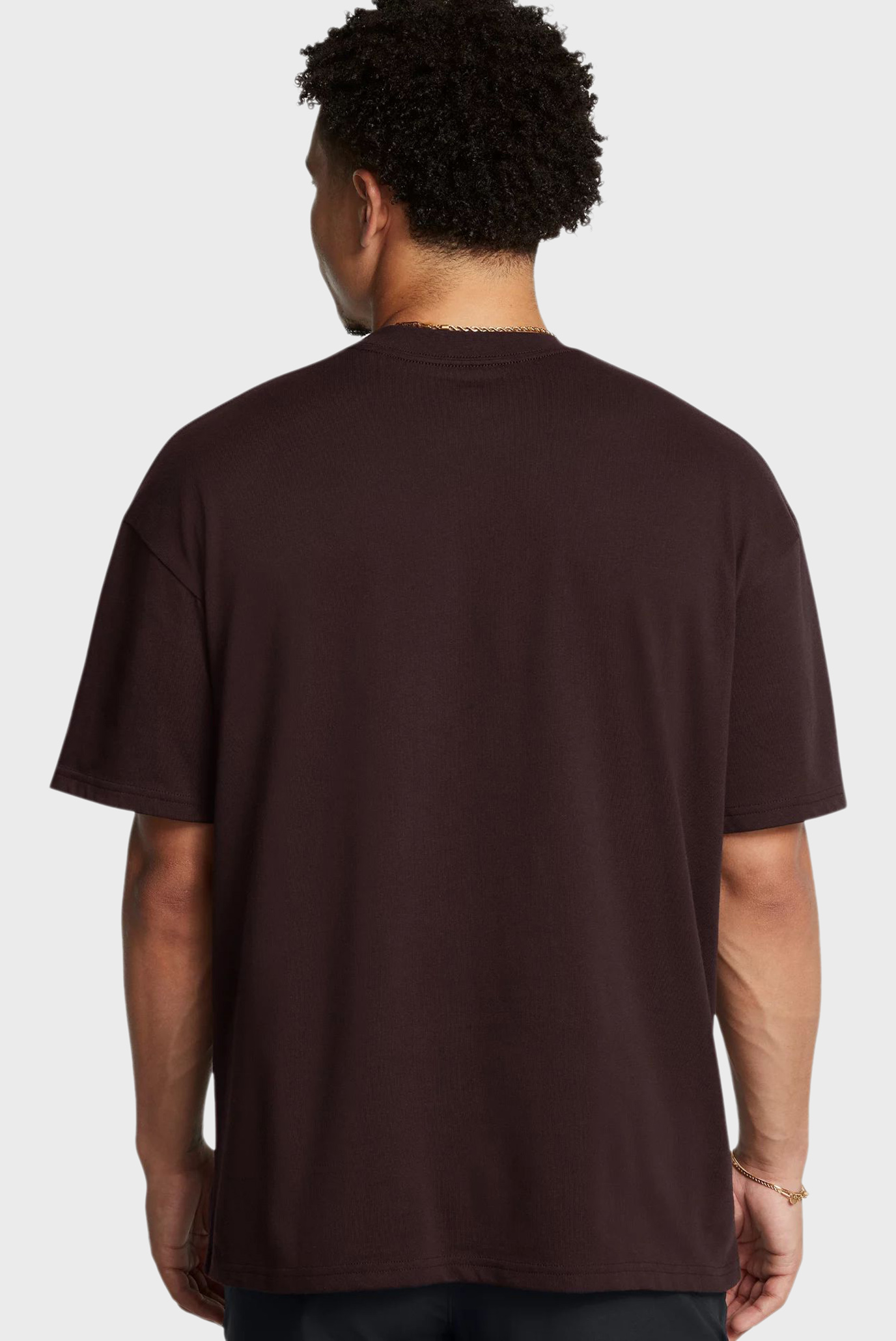 Мужская темно-коричневая футболка UA M HW OS SM BOX SS 2