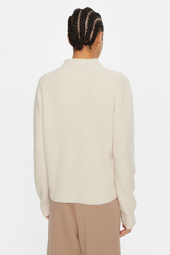 Свитер RECYCLED WOOL MOCK-NECK SWEATER