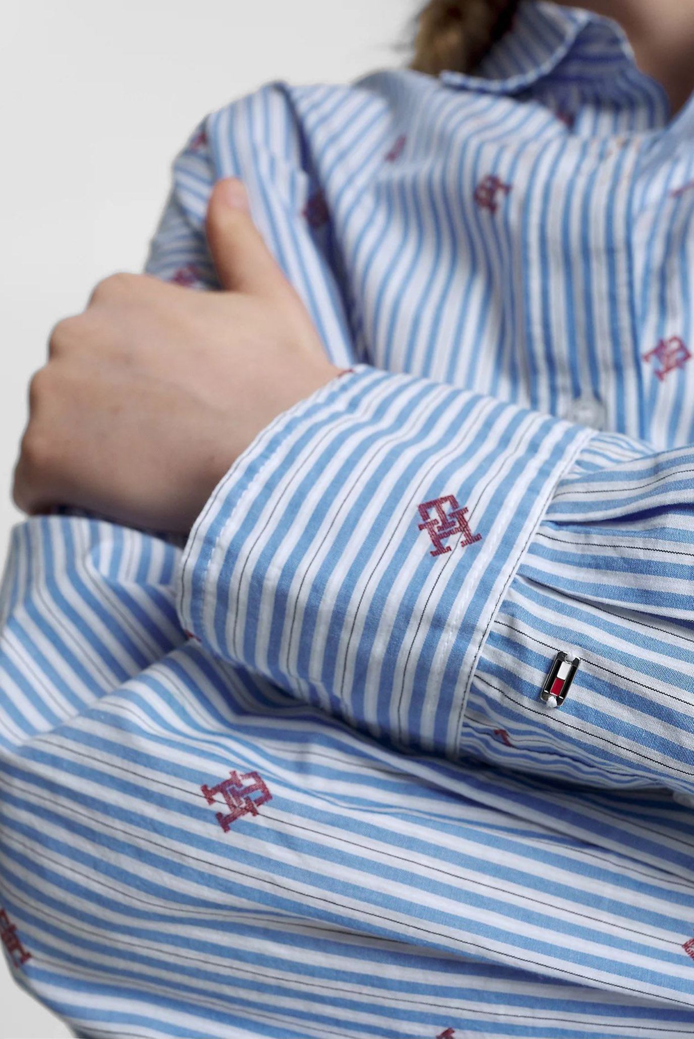 Рубашка CMD STRIPE NEW OVERSZD CO SHIRTTommy Hilfiger Рубашка CMD STRIPE NEW OVERSZD CO SHIRT 4