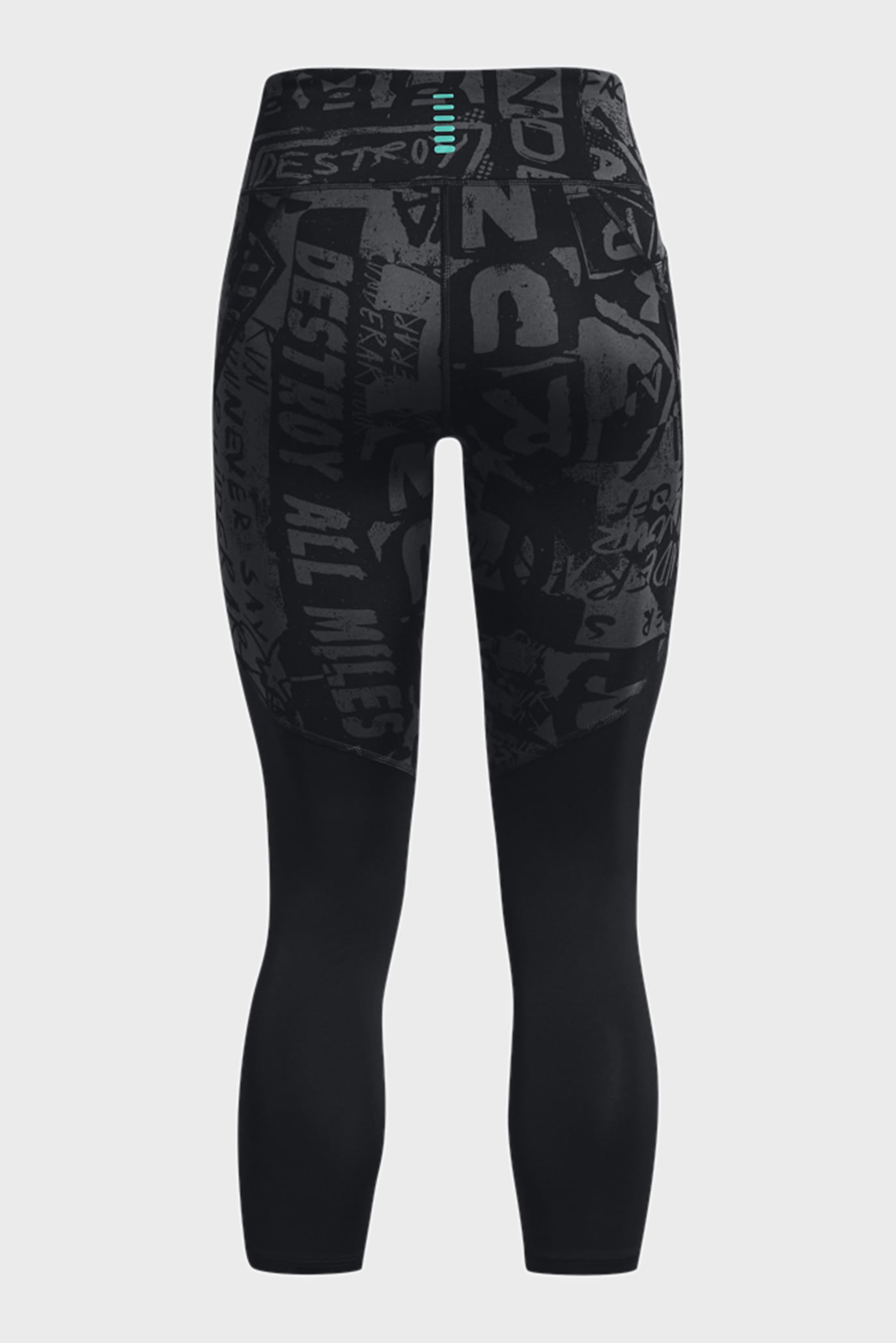 Женские черные тайтсы UA Destroy All Miles Ankle Tight 8