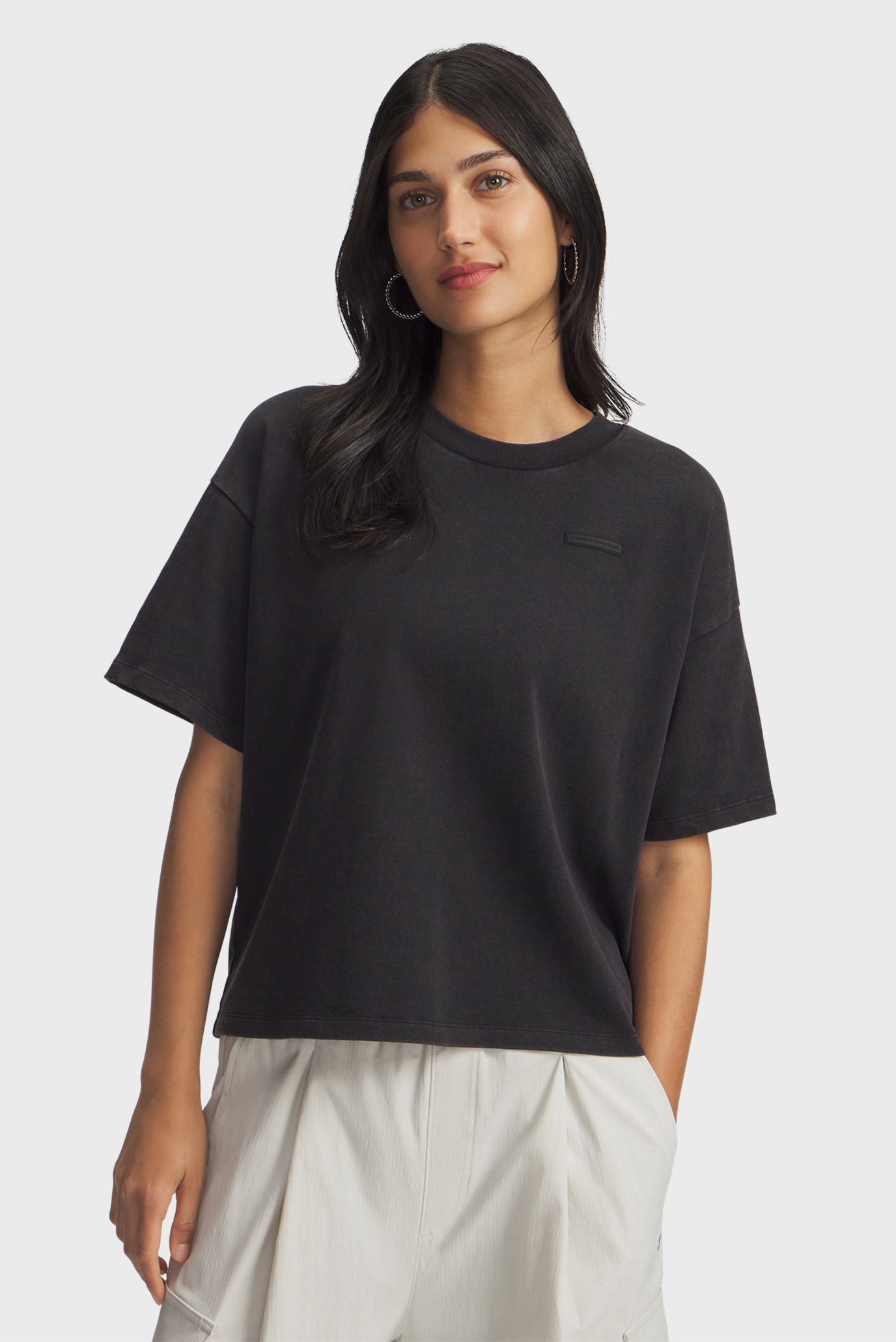 Футболка/UA HWT Boxy Wash SS 1