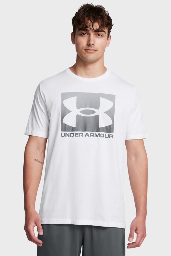 Мужская белая футболка UA M BOXED SPORTS UPDATED SS