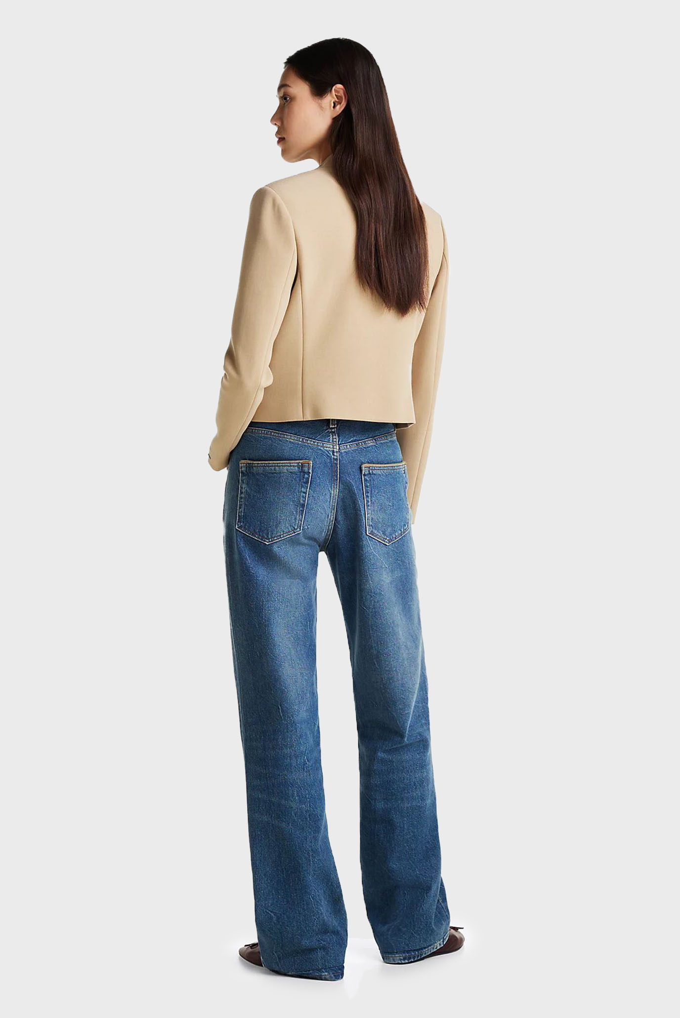 Женский бежевый жакет PUNTO SHORT SB BLAZER JACKET 3