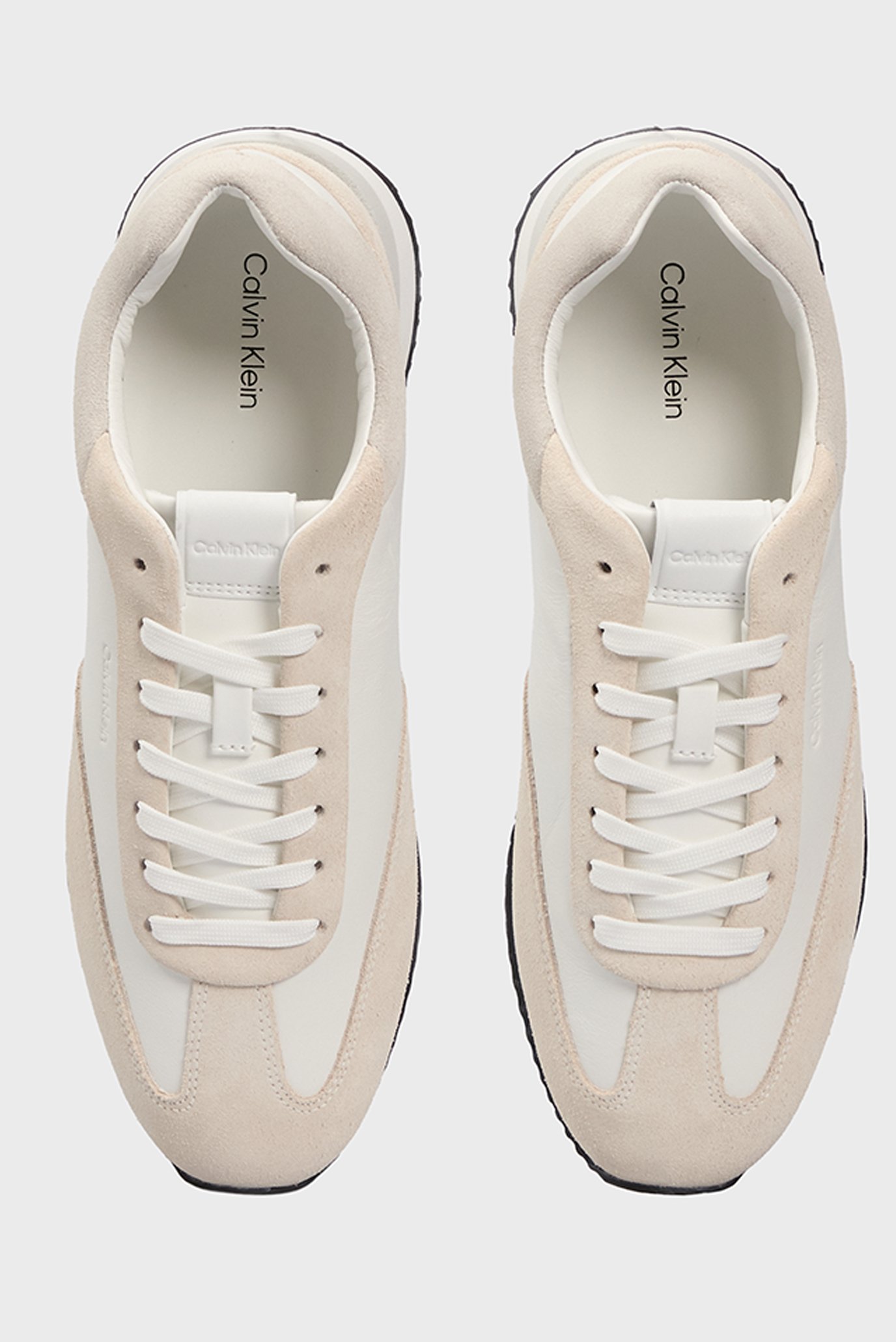 Женские белые кожаные кроссовки RUNNER LACE UP - LTH SUE MIX 4