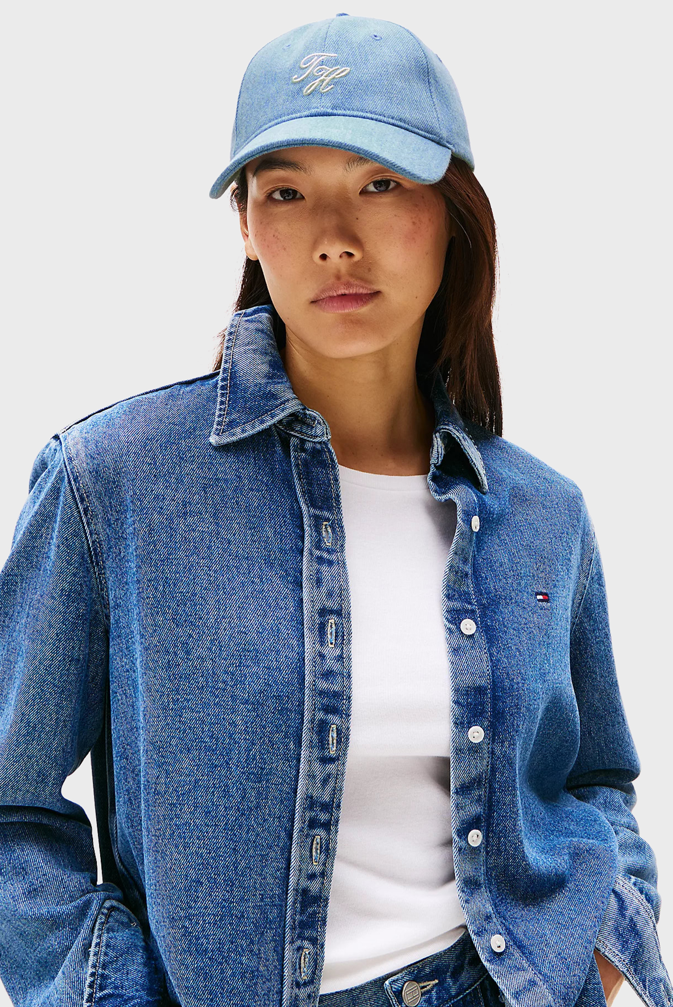 Кепка TH EMBROIDERED DENIM CAP 2