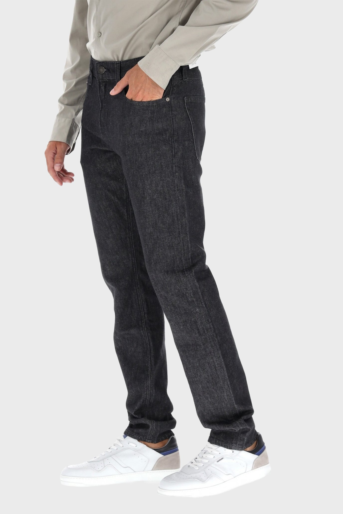 Джинсы SLIM FIT YARN DYED BLACK 3