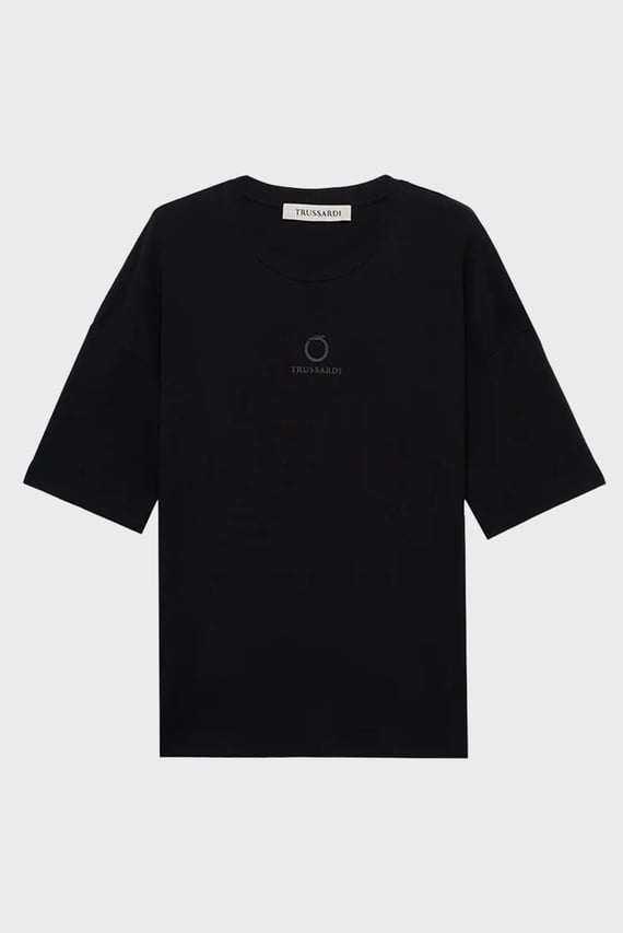 Футболка T-SHIRT FIT OVER - UROBORO TRUSSARDI PRINT
