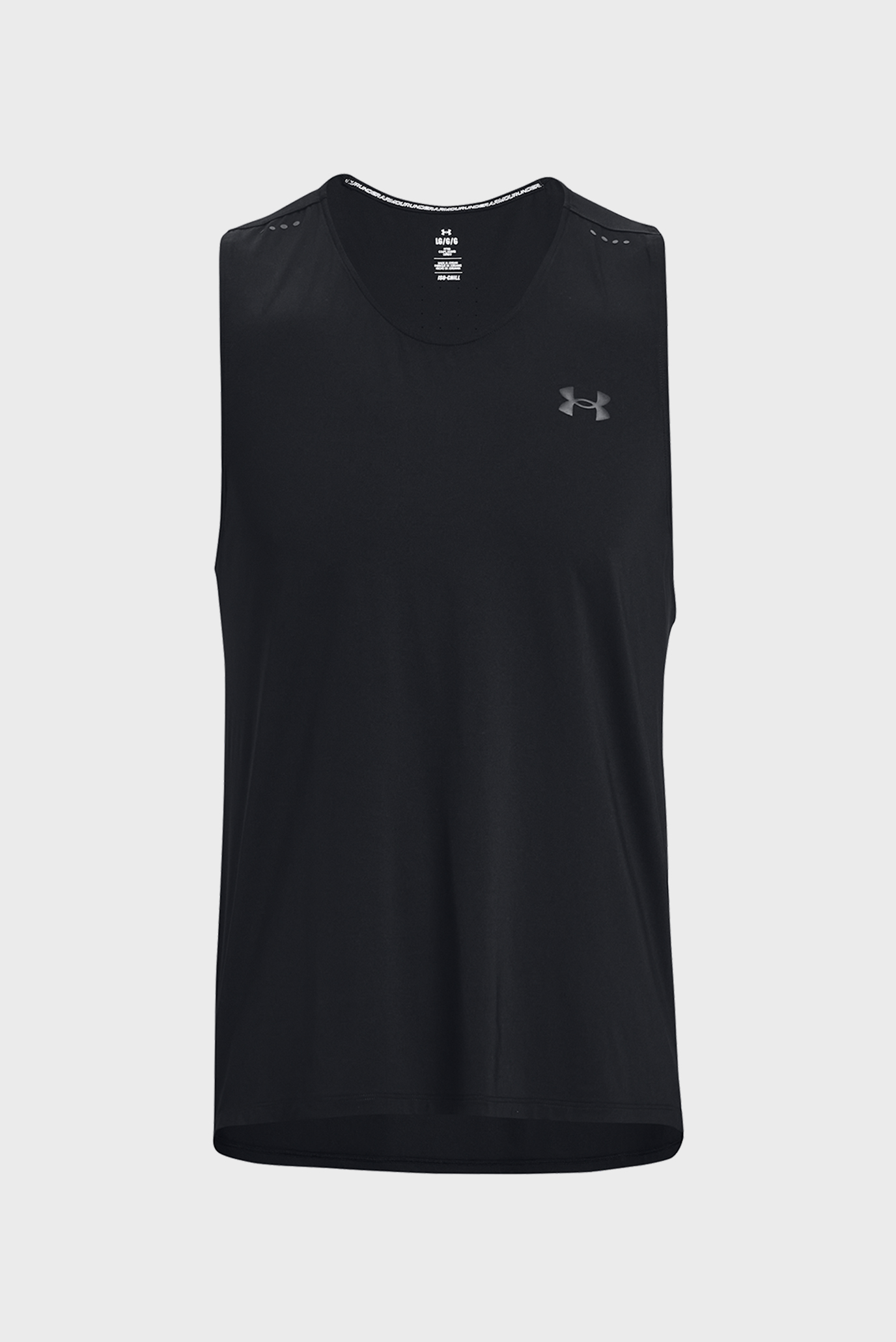 Мужская черная майка UA ISO-CHILL LASER SINGLET Under Armour 1376519 ...