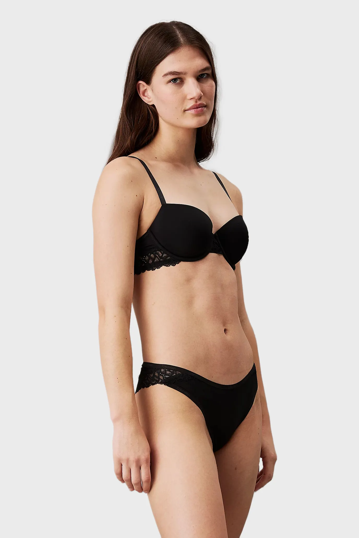 Женский черный бюстгальтер LIGHTLY LINED BALCONETTE 2