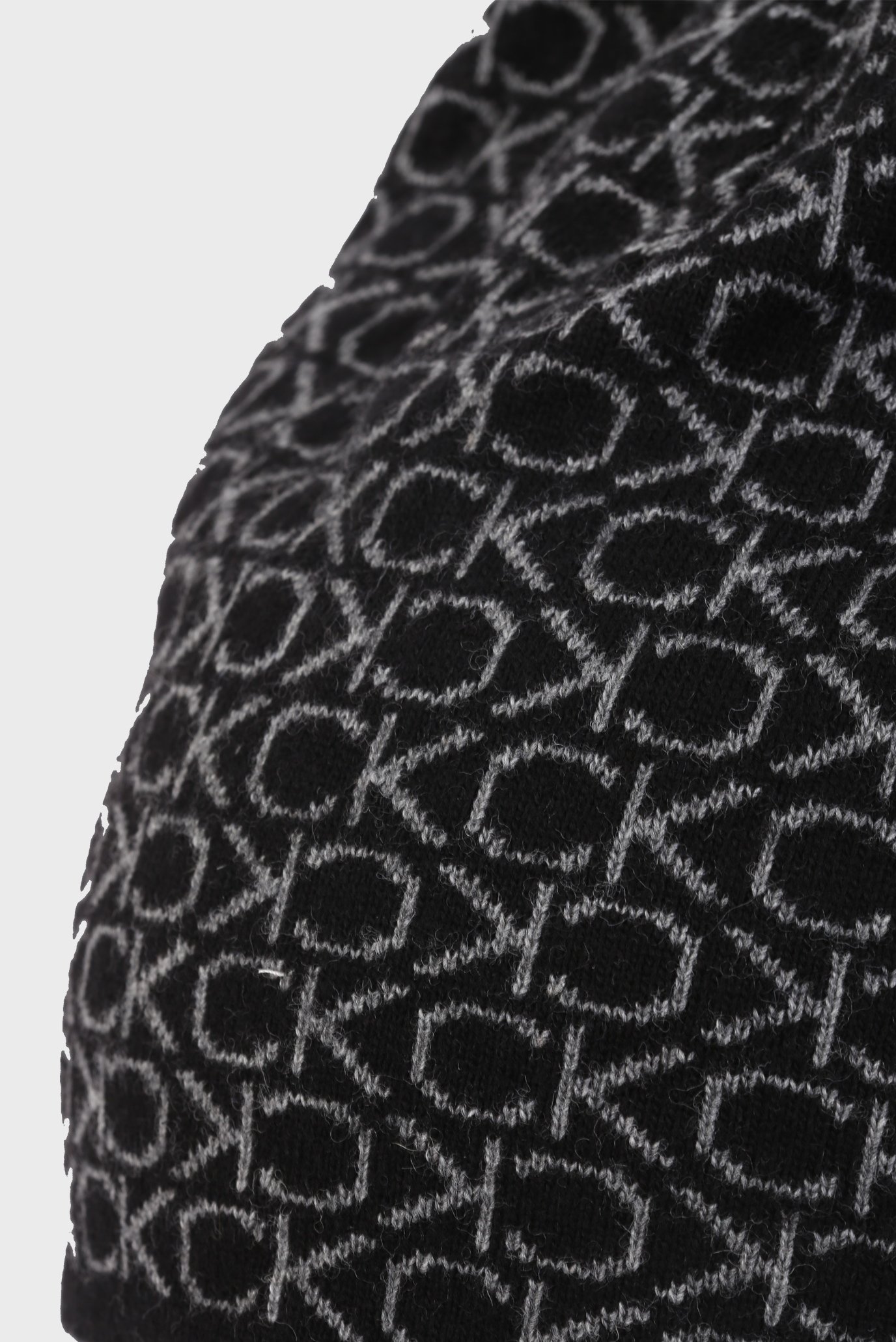 Шапка CK MONOGRAM WOOL NO FOLD BEANIECalvin Klein Шапка CK MONOGRAM WOOL NO FOLD BEANIE 2