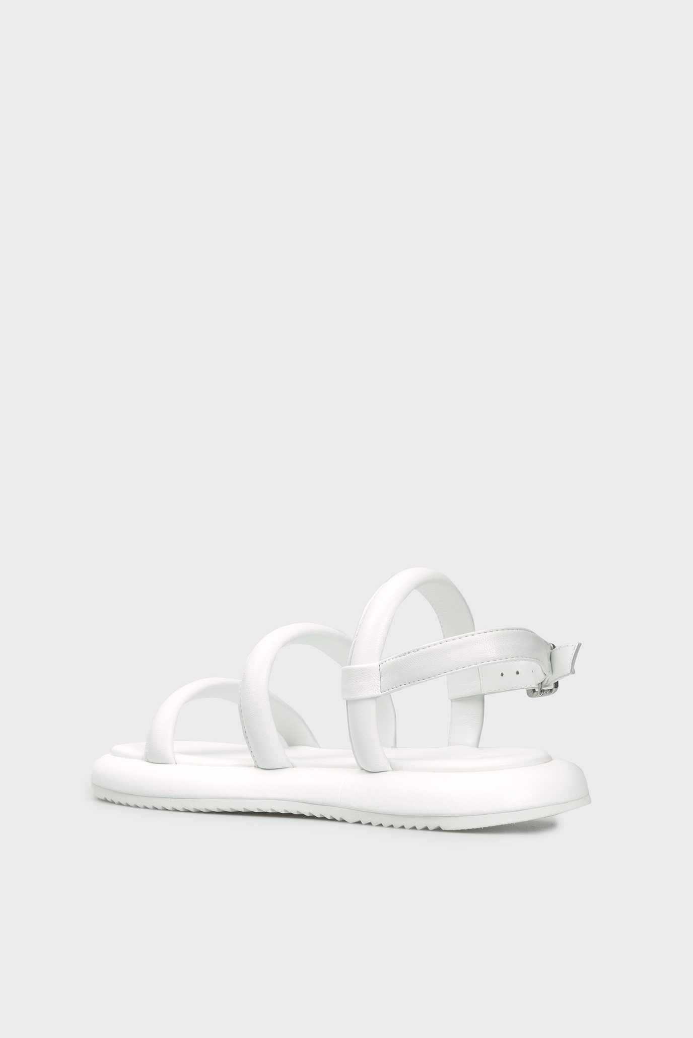 Женские белые кожаные сандалии Piemonte 9