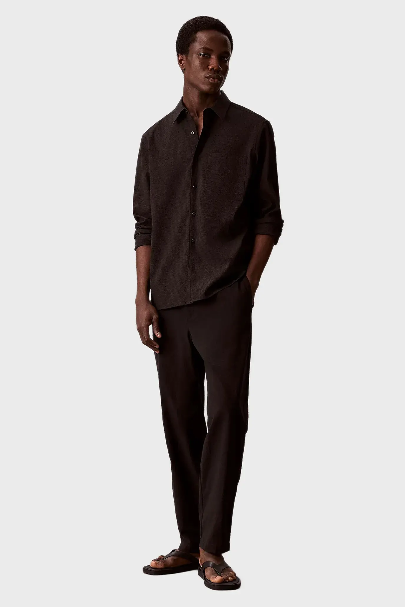 Рубашка LS SOLID SEERSUCKER CLASSIC SHIR 2