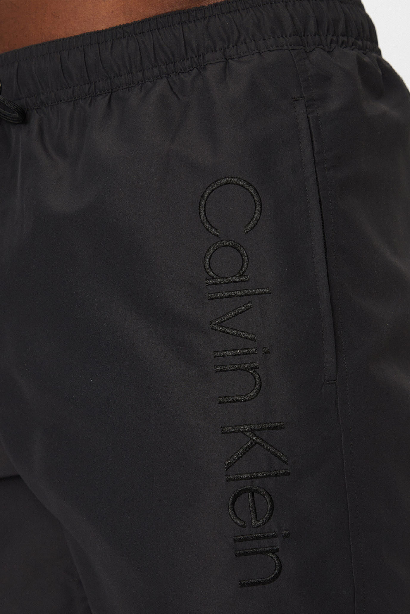 Мужские черные плавательные шорты MEDIUM DRAWSTRINGCalvin Klein Мужские черные плавательные шорты MEDIUM DRAWSTRING 4