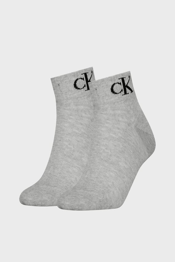 Носки CKJ WOMEN QUARTER 2P MONOGRAM Calvin Klein Jeans