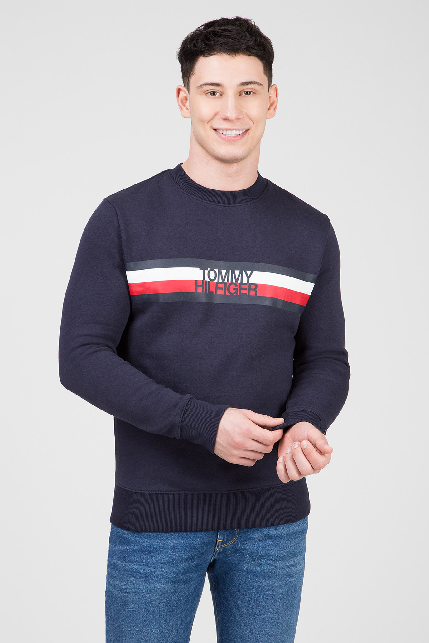 Мужской синий свитшот TOMMY LOGO 6