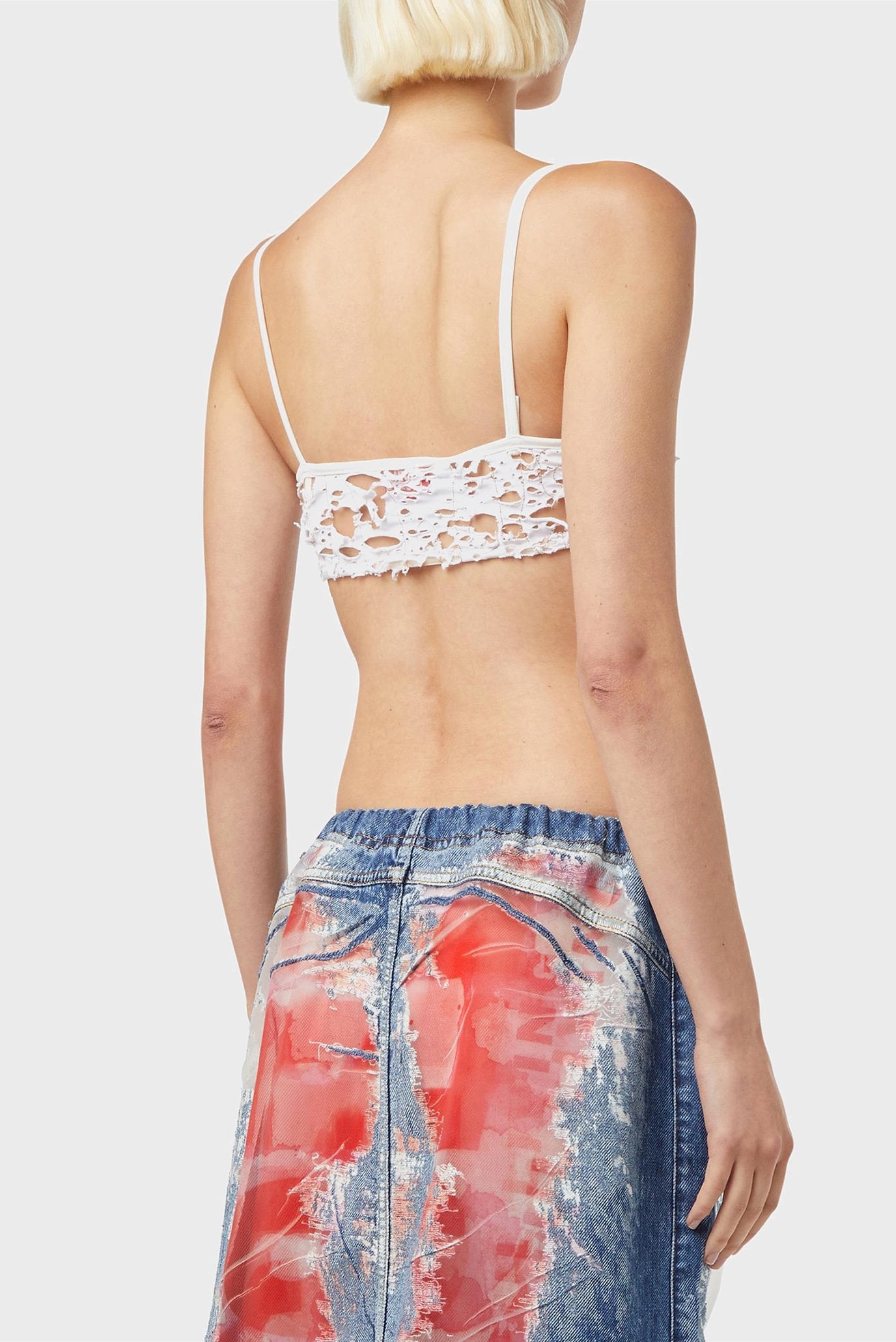 Женский белый топ T-BRA-DEV 2