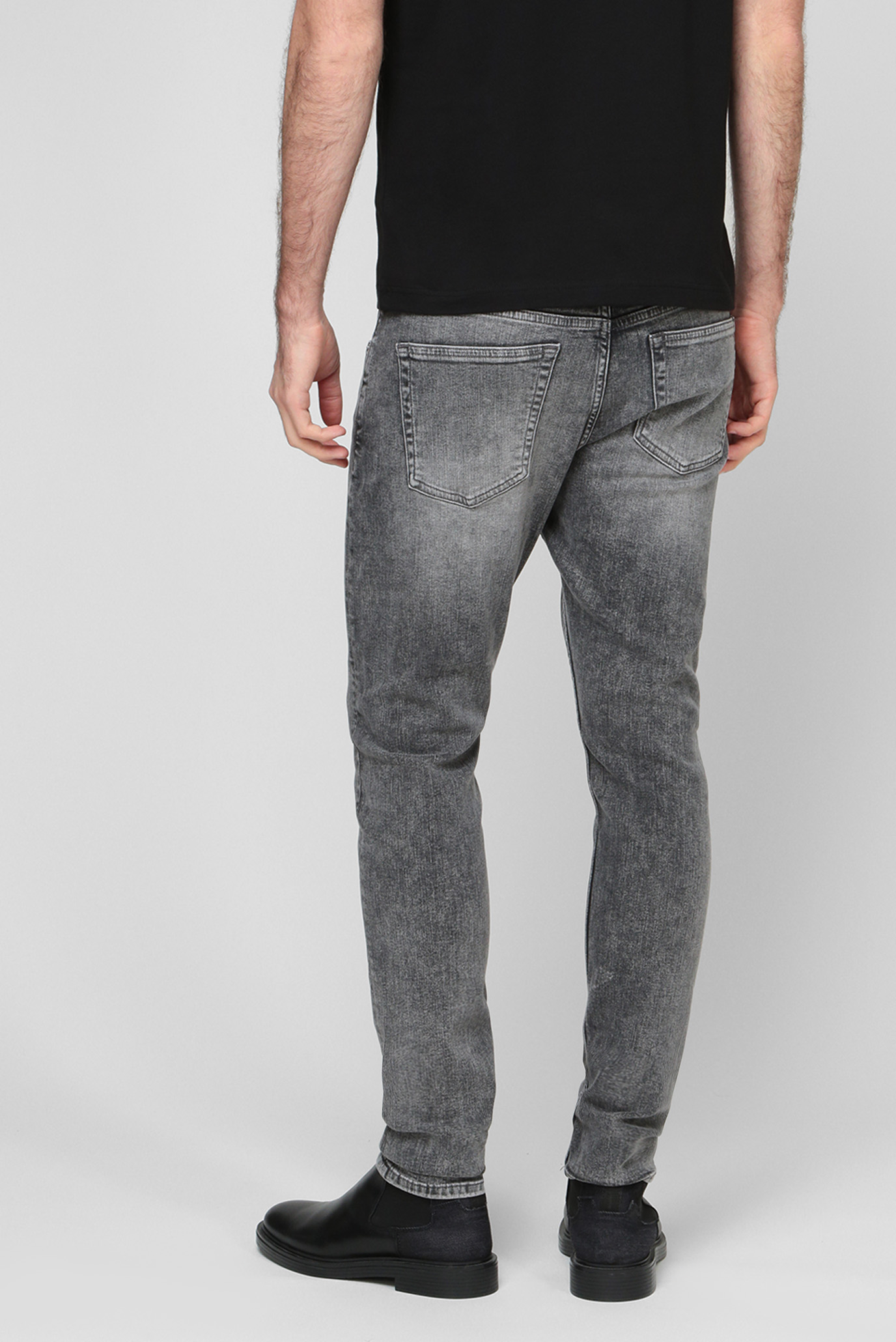 Мужские серые джинсы 6