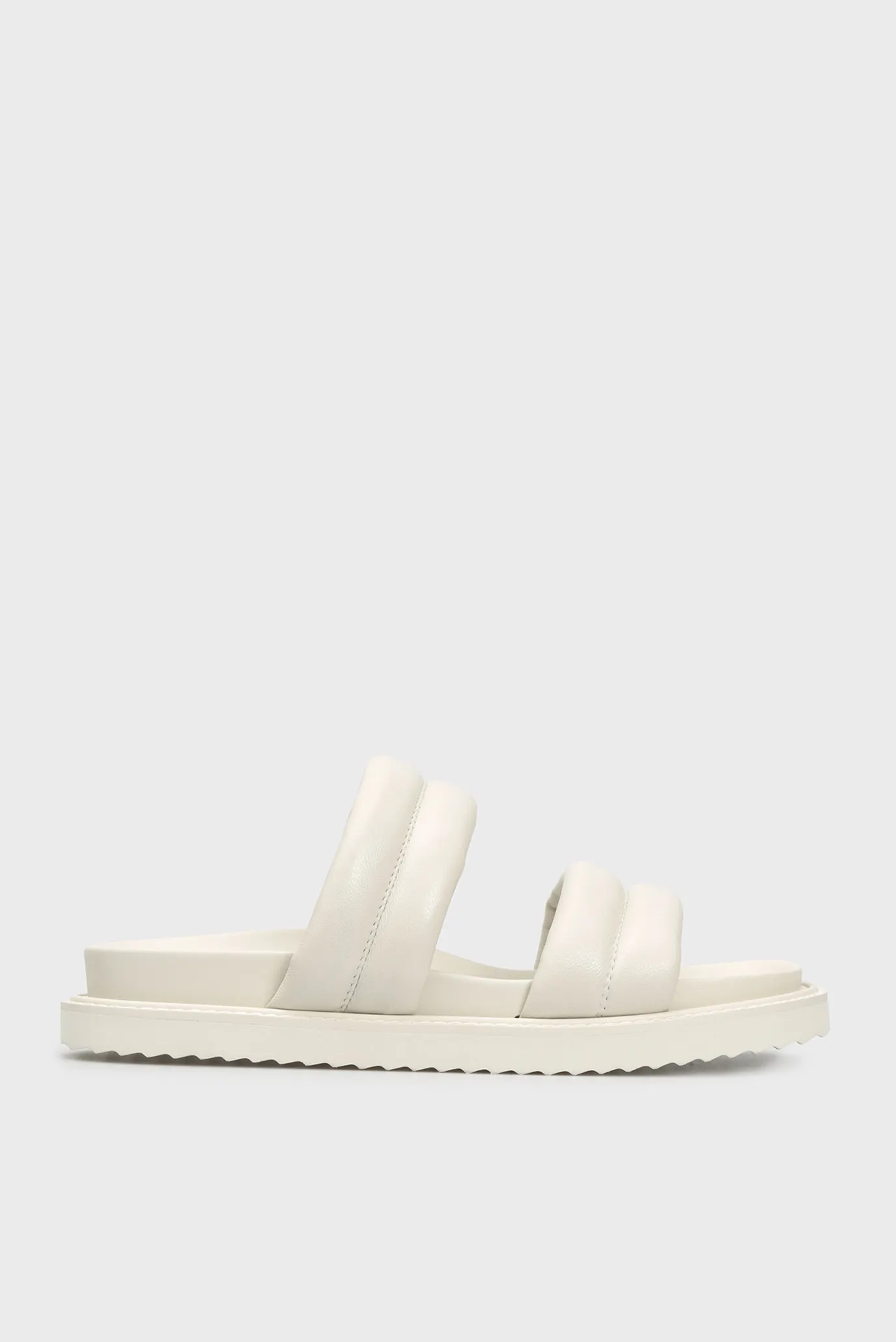 Женские белые кожаные слайдеры Toscana 6