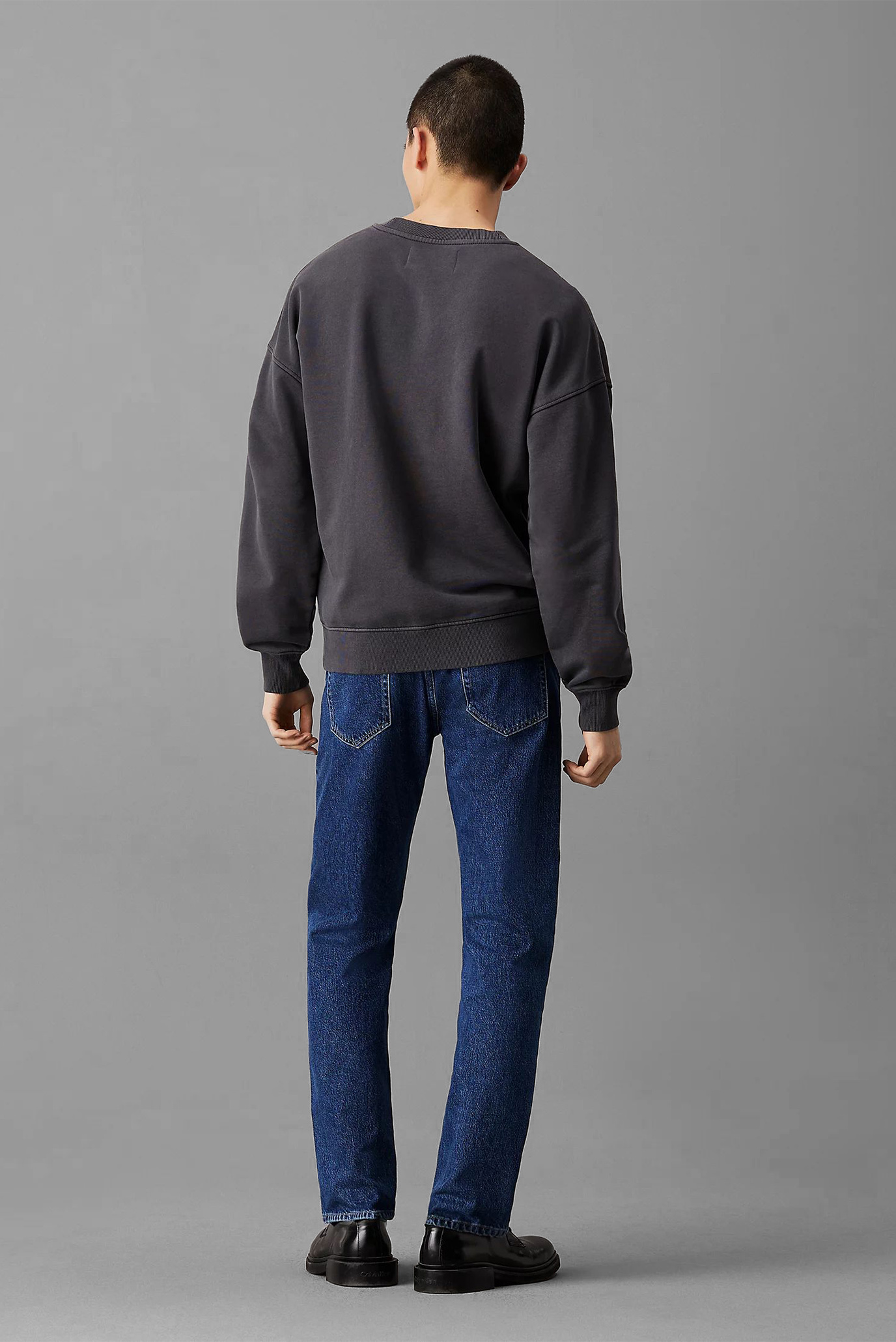 Мужской темно-серый свитшот WASHED HEAVY CREW NECK 3