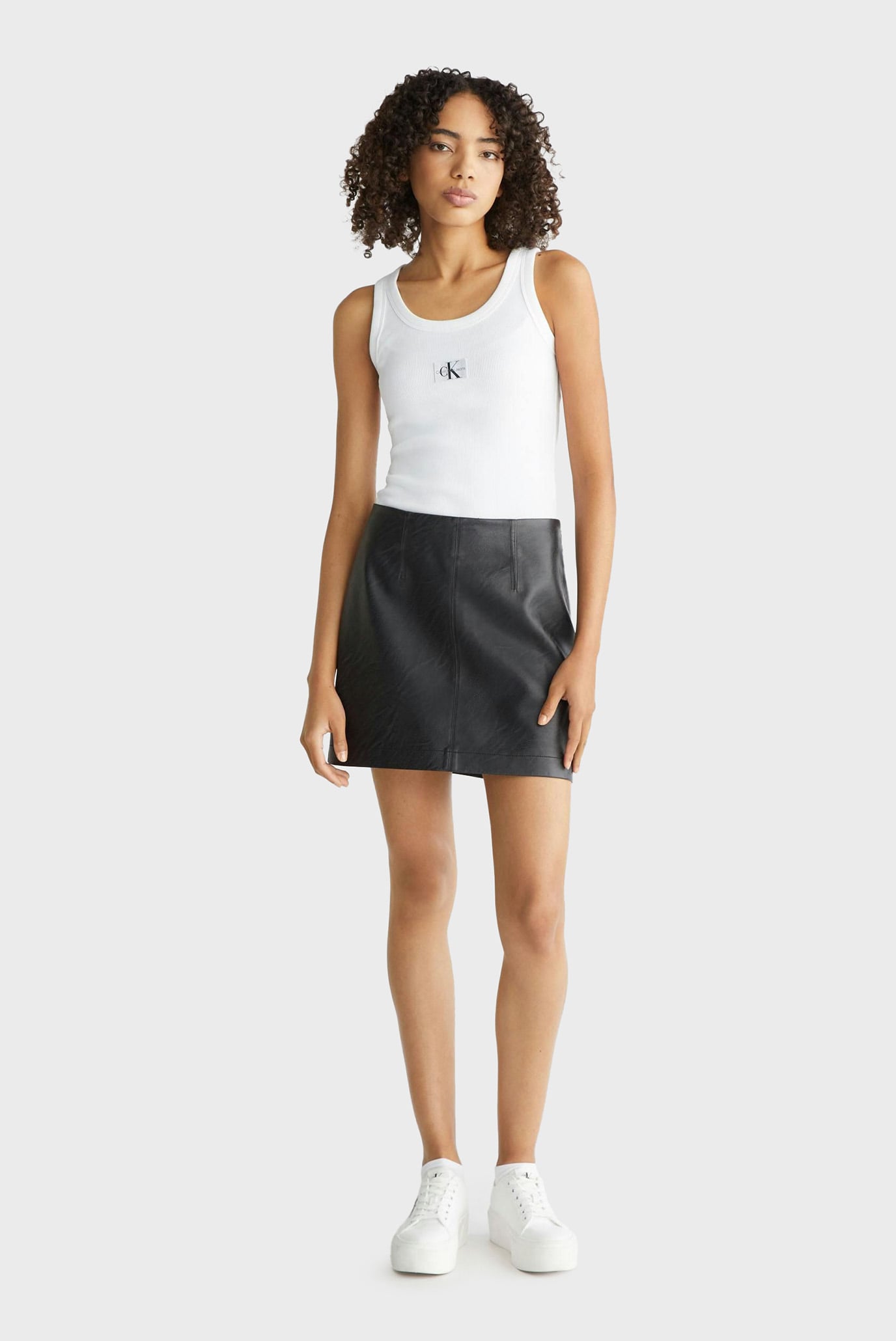 Юбка FAUX LEATHER SKIRT 3