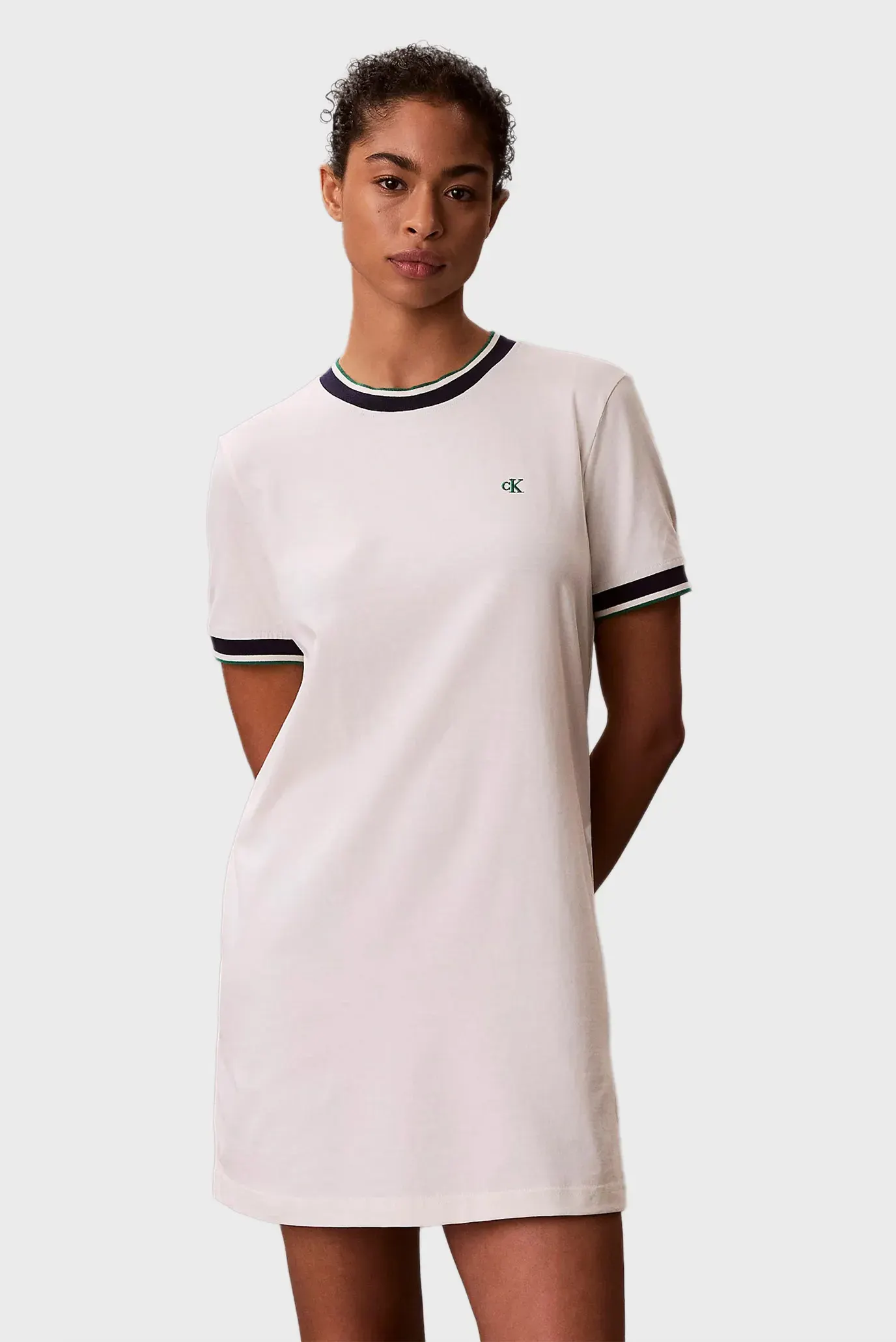 Платье SS CTN MONOGRAM STRIPE TRIM MINI 1