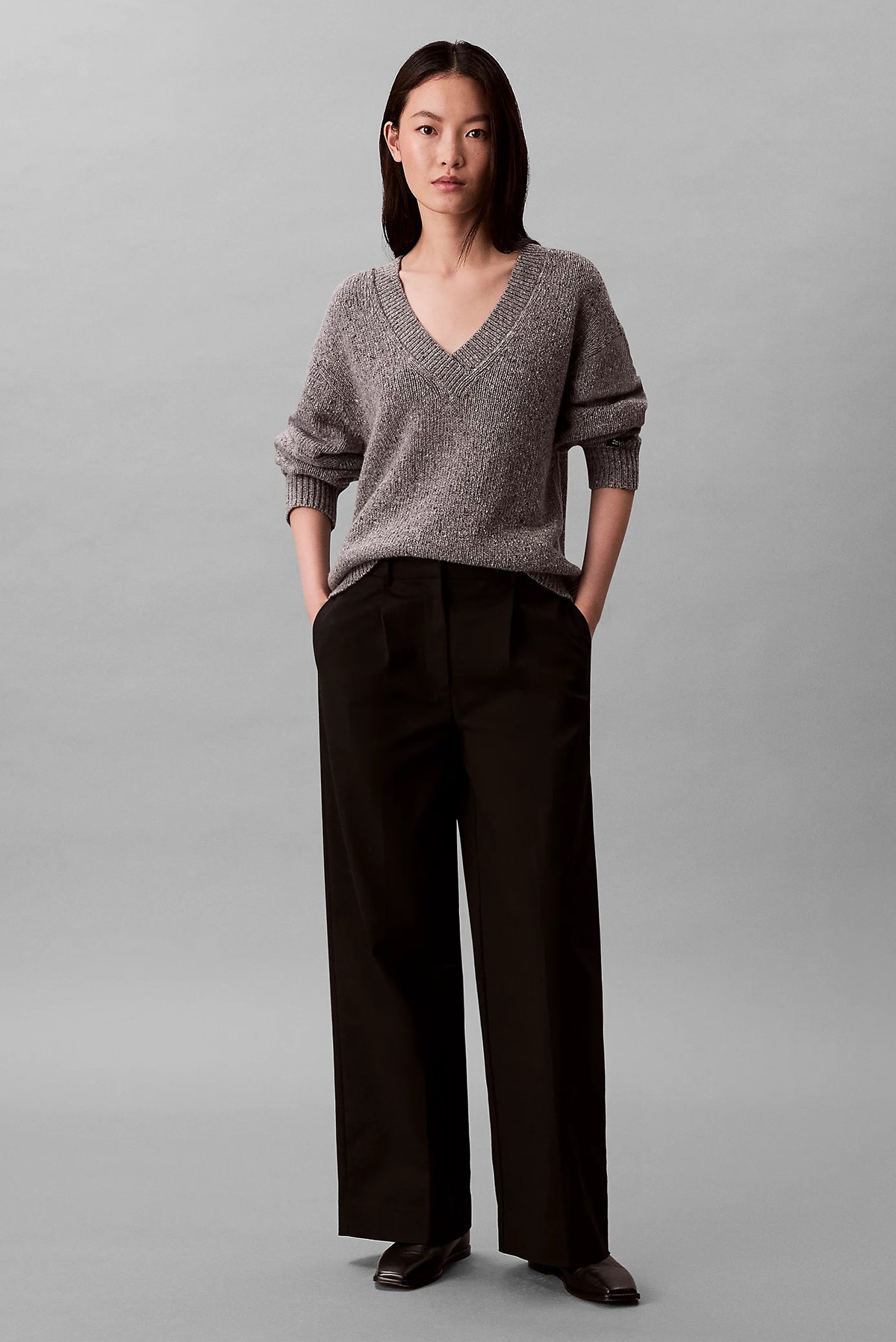 Свитер Chunky Neps V Neck Sweater 2