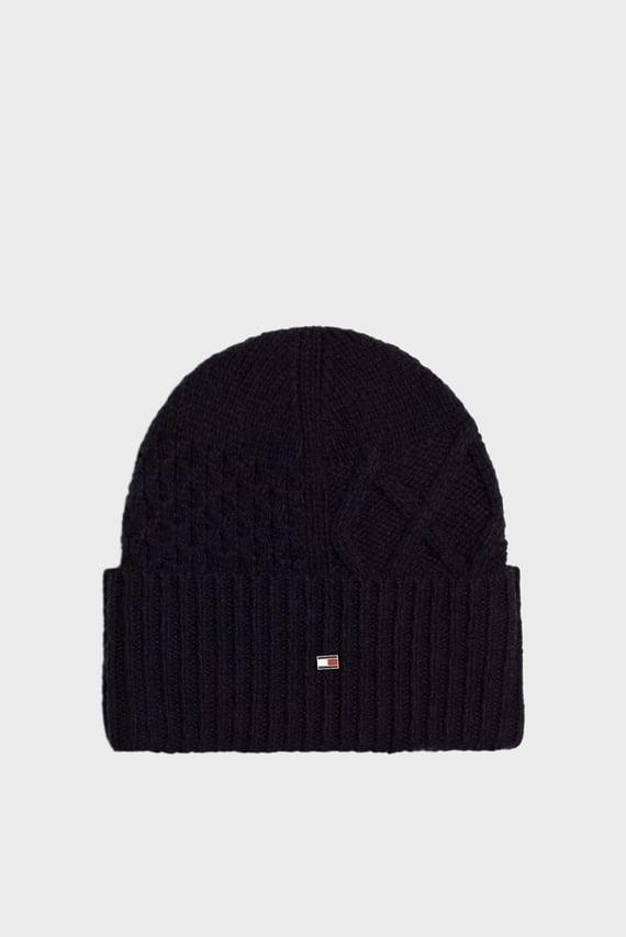 Шапка TH FLAG CABLE KNIT BEANIE