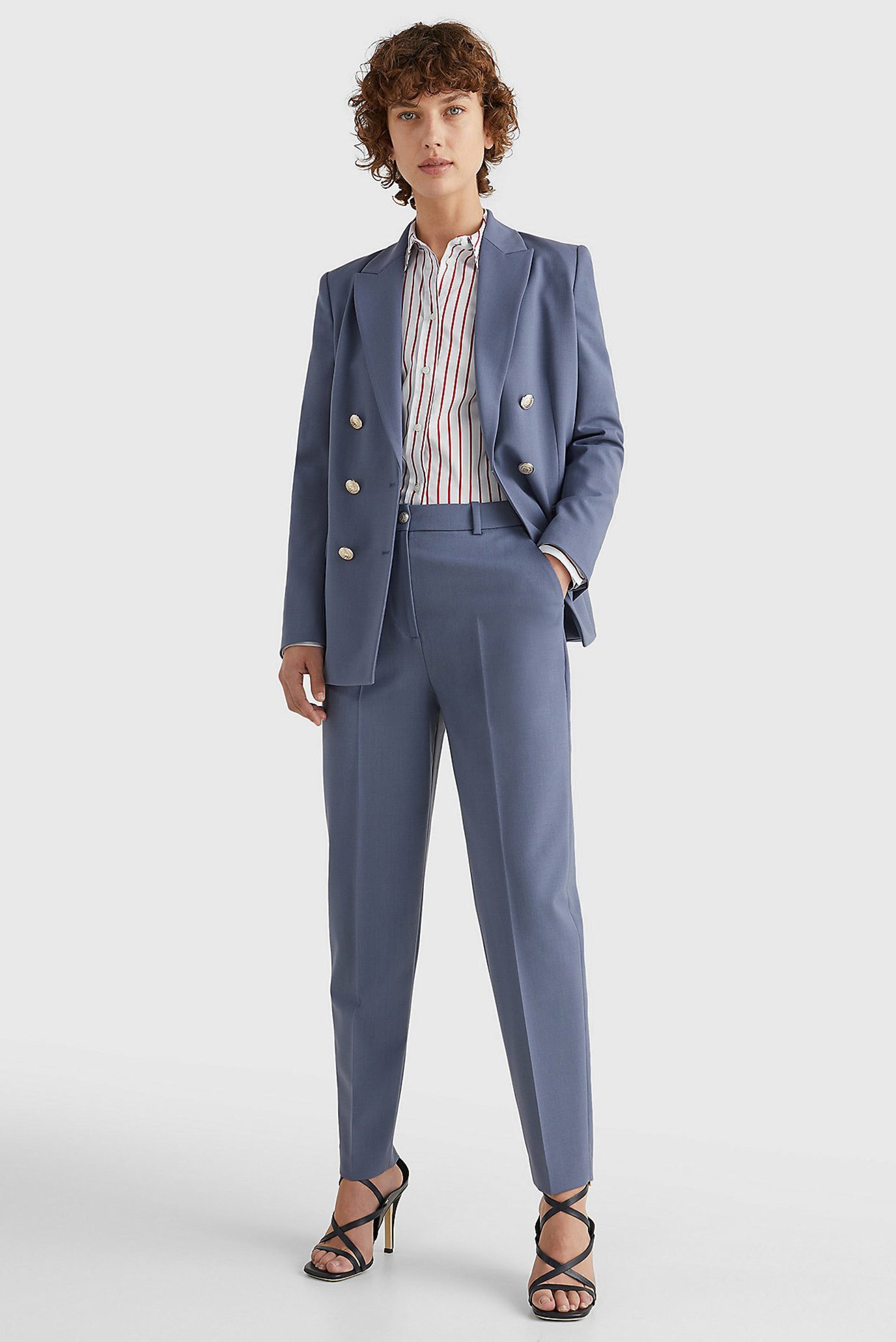 Женские синие брюки WOOL BLEND 2