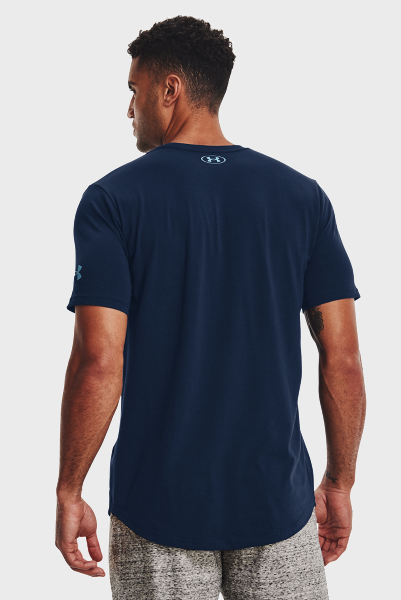 Мужская синяя футболка UA Pjt Rock The Grind SS 9