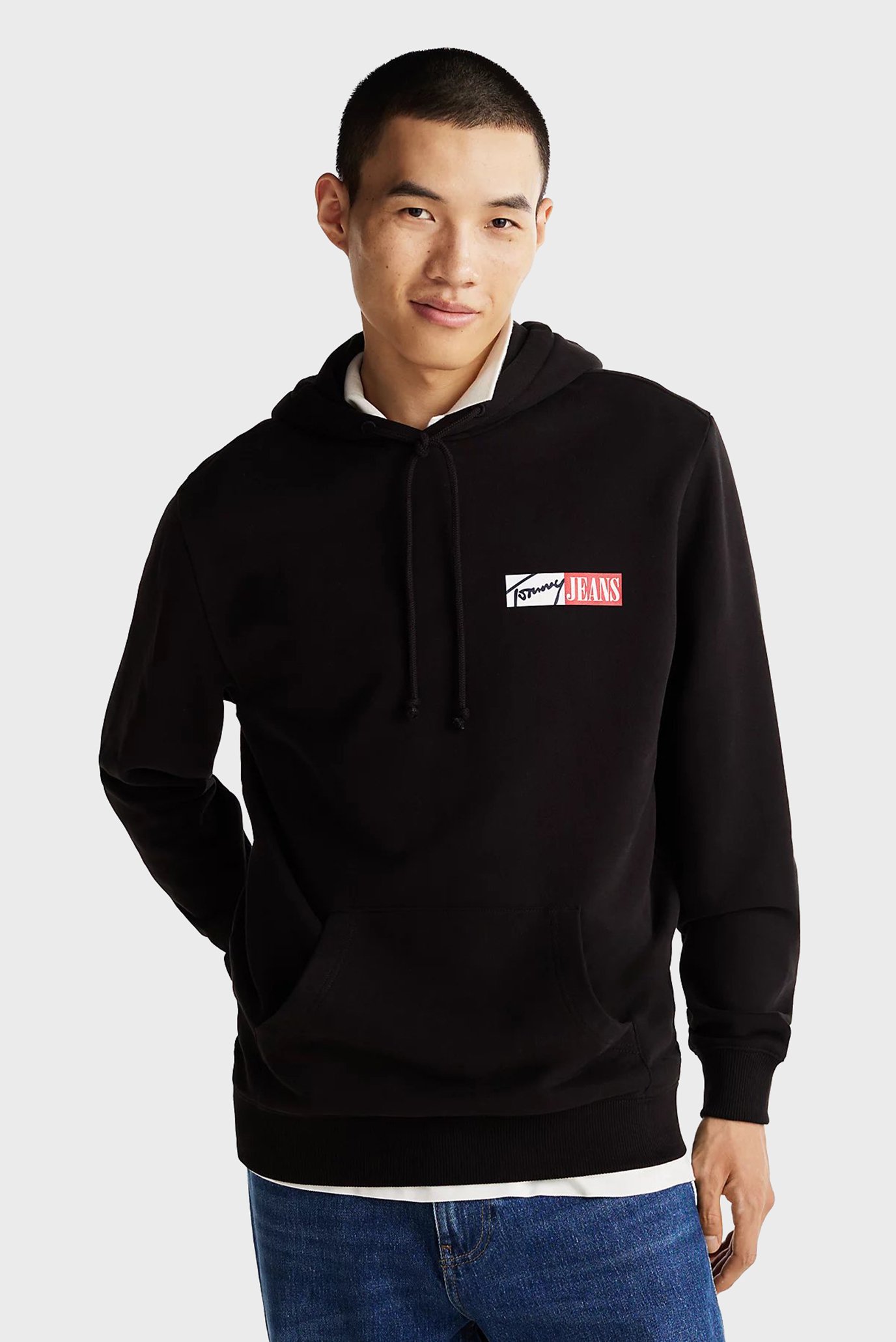 Мужское черное худи TJM REG ENTRY GRAPHIC HOODIE EXT 1