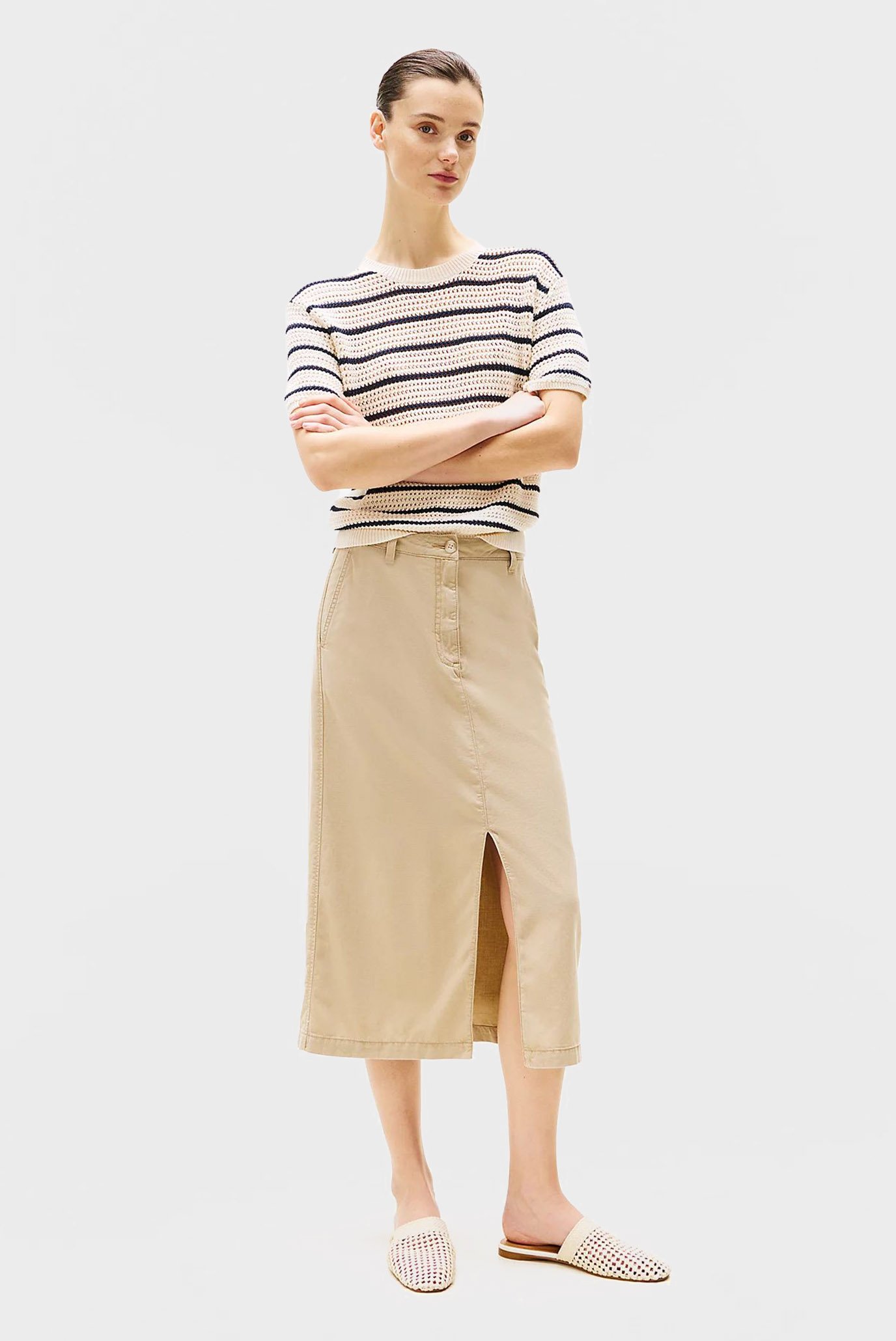 Юбка CO BLEND MIDI SKIRTTommy Hilfiger Юбка CO BLEND MIDI SKIRT 2