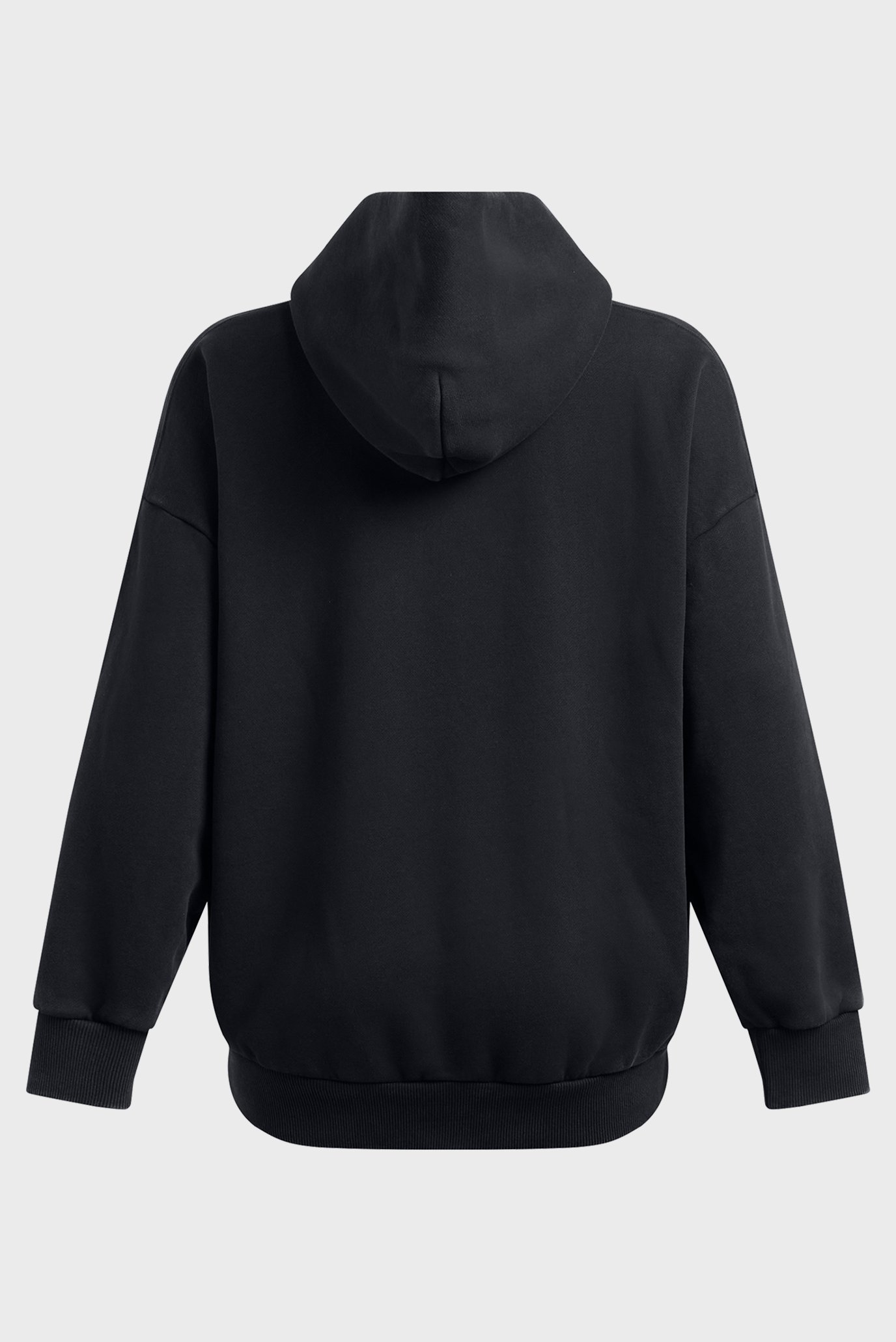 Женское черное худи UA Icon HWT Flc OS Hdy 5