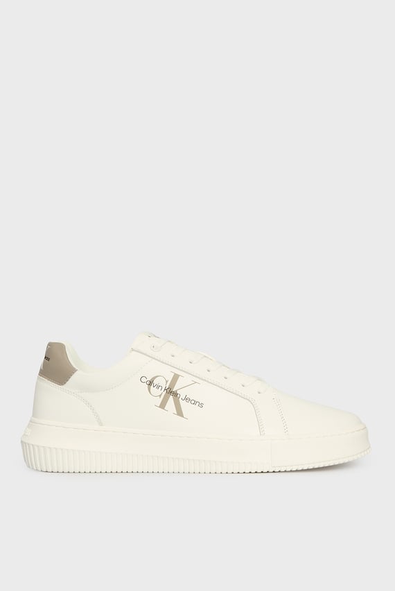 Мужские белые кожаные сникерсы CHUNKY CUPSOLE