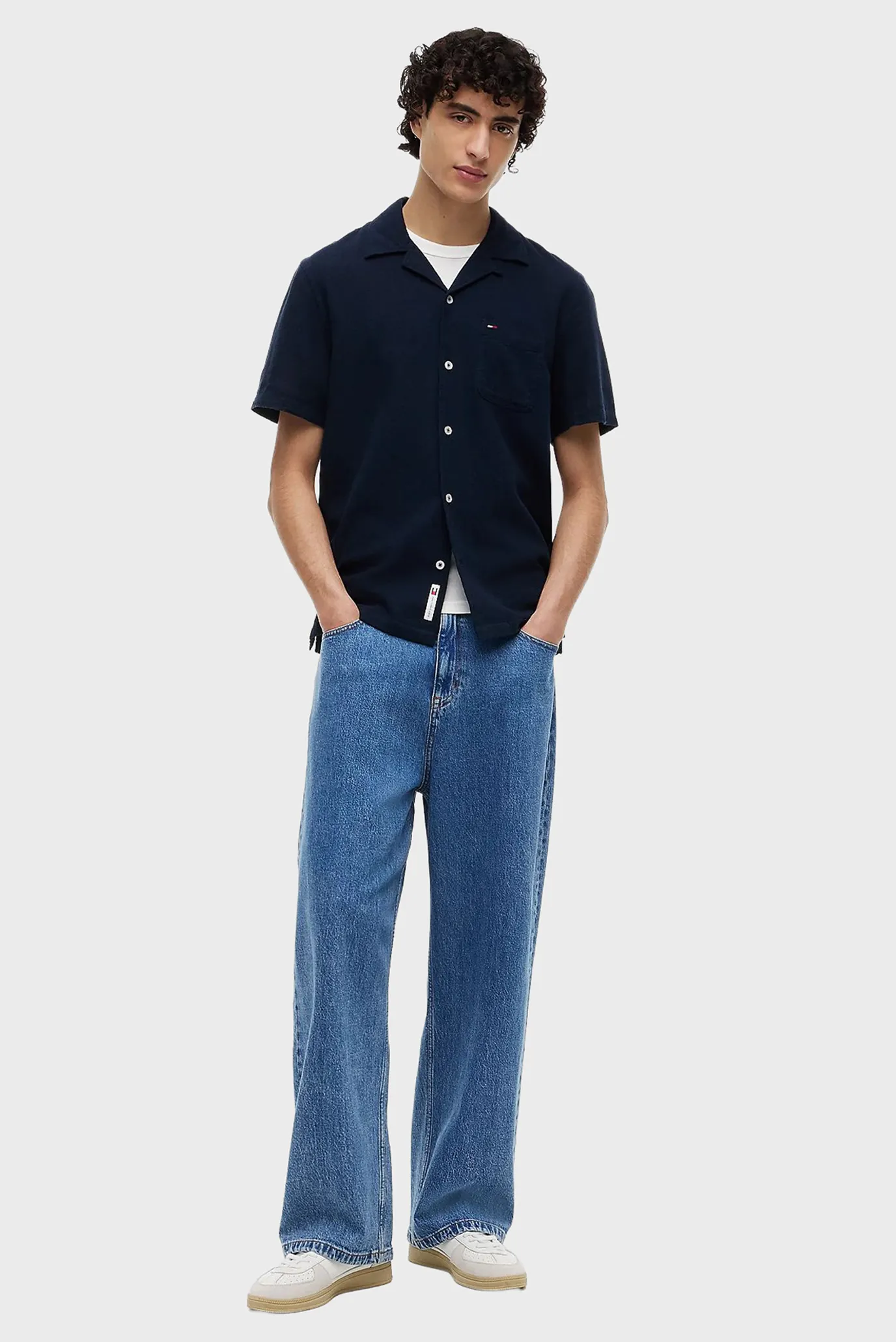 Рубашка с коротким рукавом TJM REG LINEN BLEND CAMP SS EXT 2