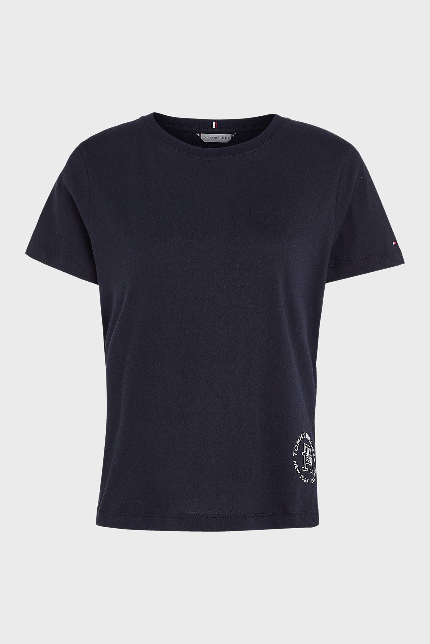 Женская темно-синяя футболка REG ROUND MD TH C-NK SS 10