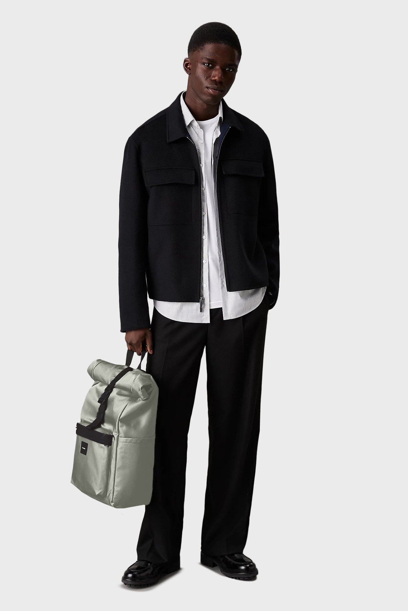 Мужской оливковый рюкзак CK ESSENTIAL FOLDED BP 2