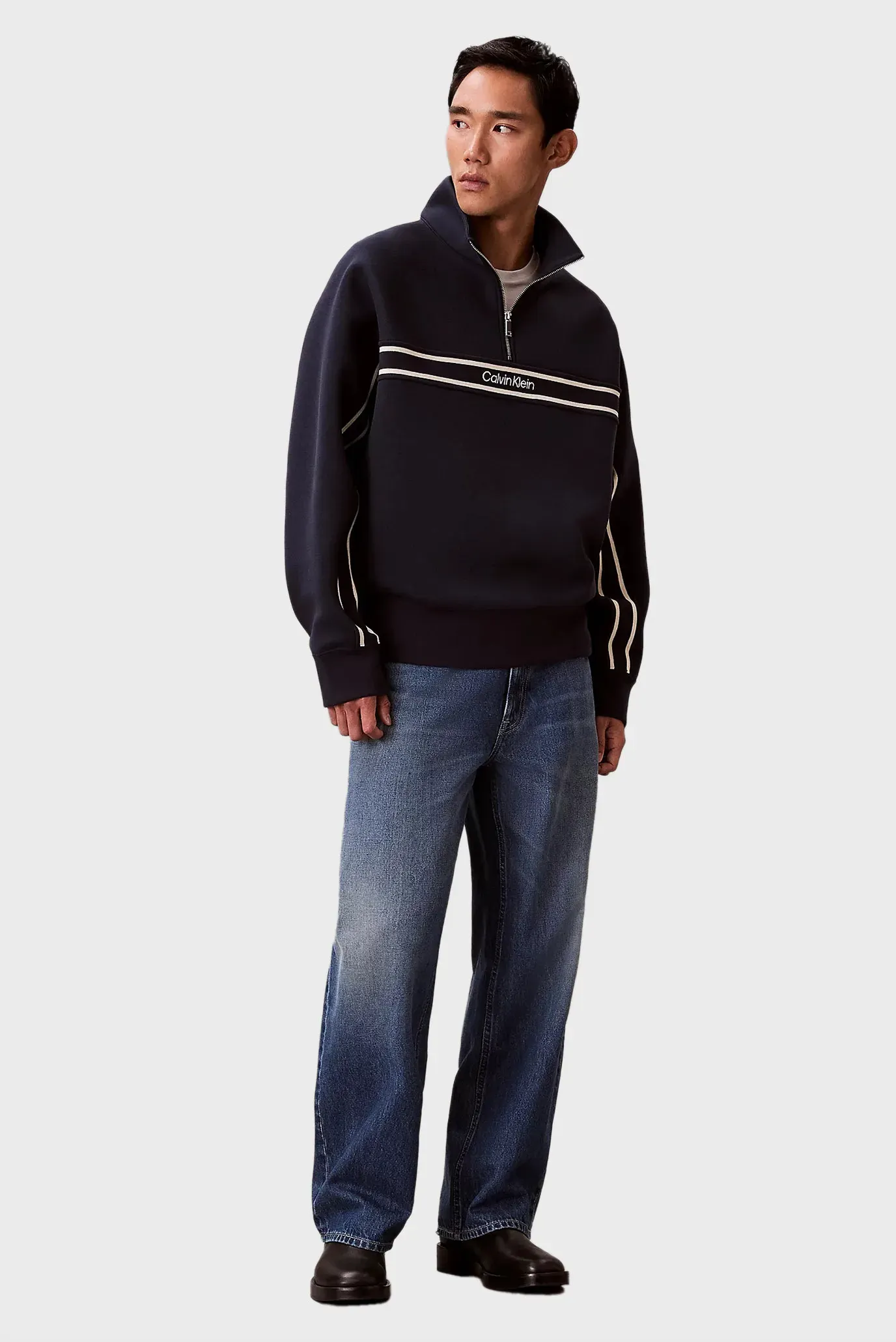 Реглан LS COTTON SPACER STRIPE RIB QTR 2