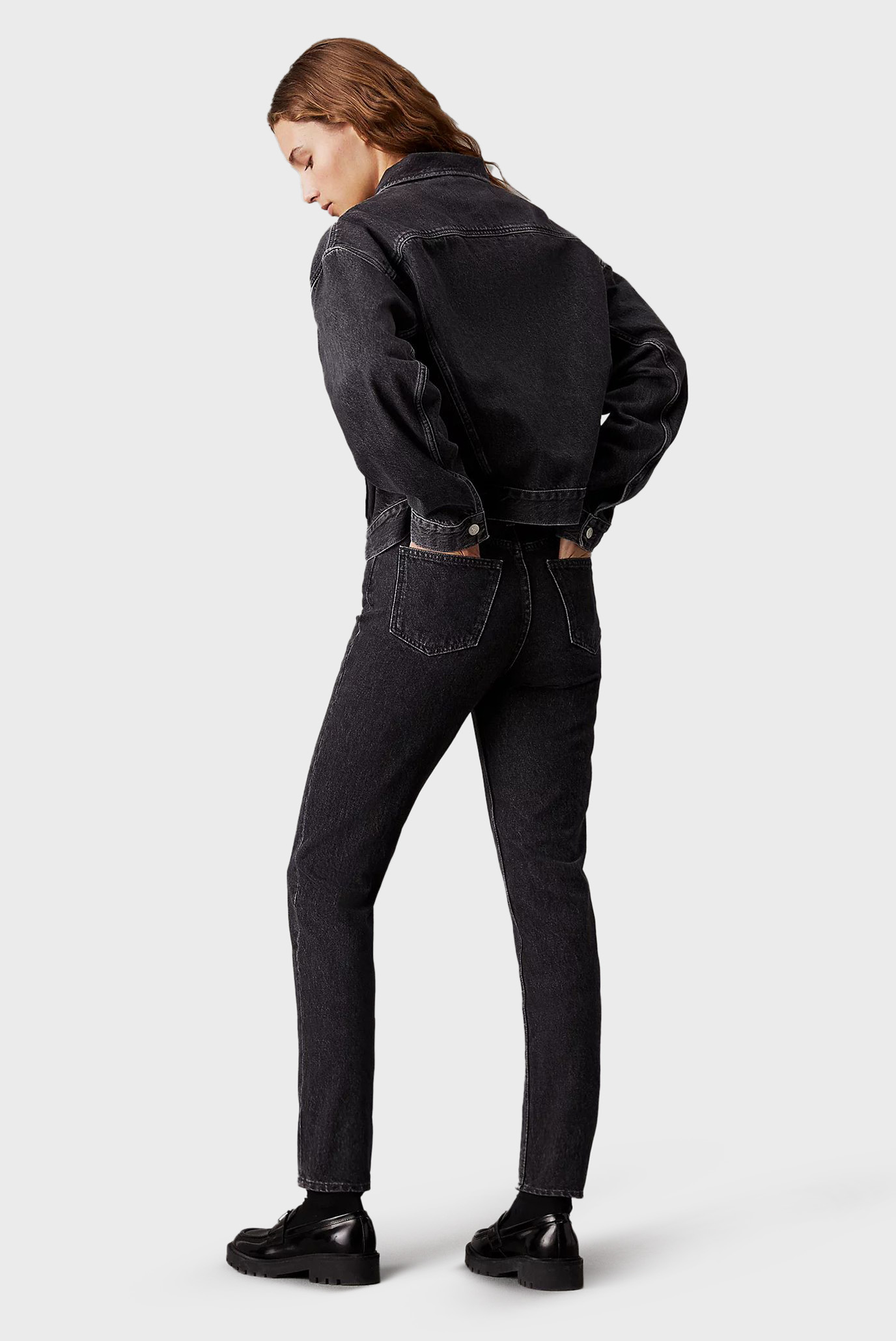 Женские черные джинсы MOM JEAN 4