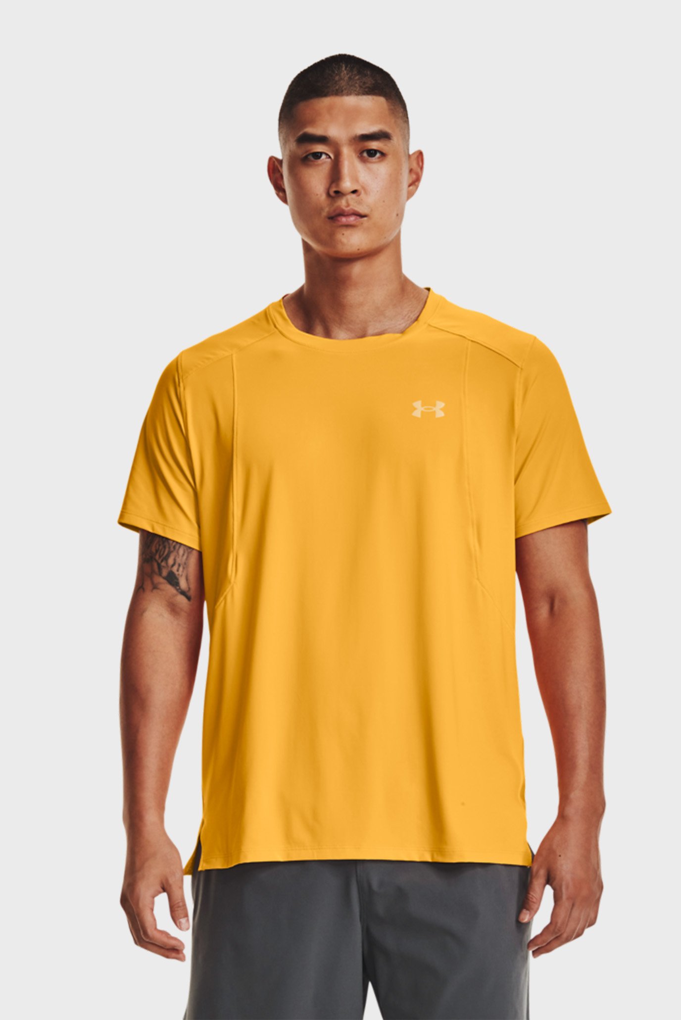 Мужская желтая футболка UA Iso-Chill Laser Tee-YLW 1