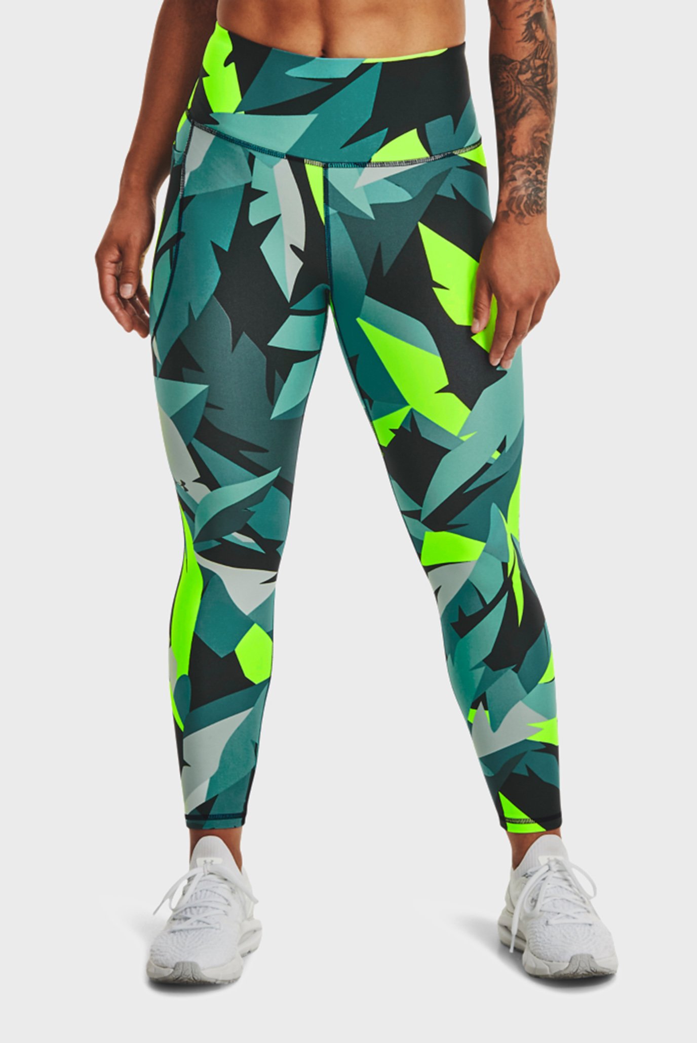 Женские бирюзовые тайтсы с узором Armour AOP Ankle Leg 9