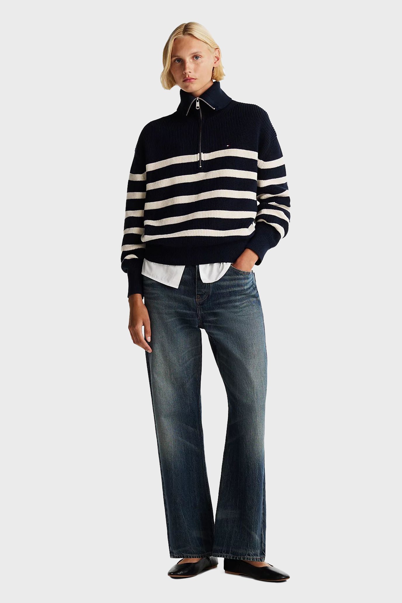 Свитер CO CARDI STITCH 1 2 ZIP SWEATER 2