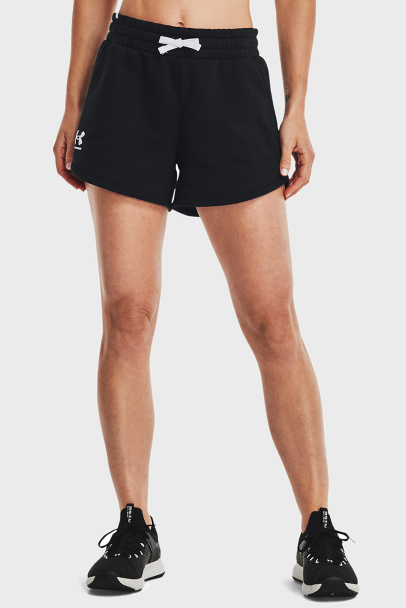 Женские черные шорты Rival Fleece Short 7