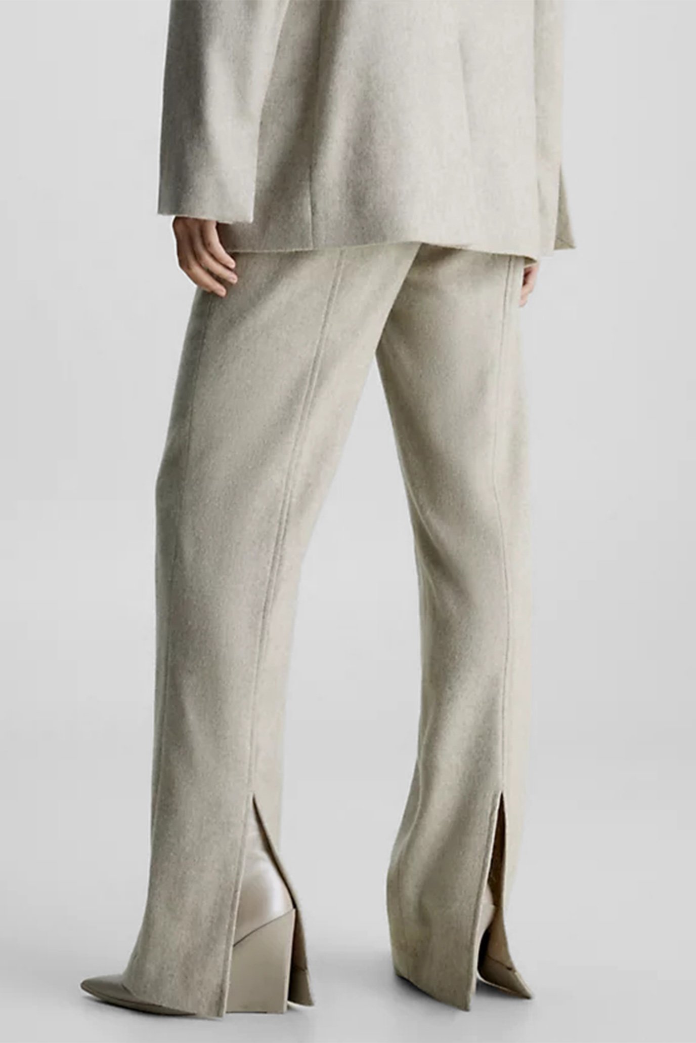 Брюки FLANNEL WOOL SLIM STRAIGHT PANTS 2