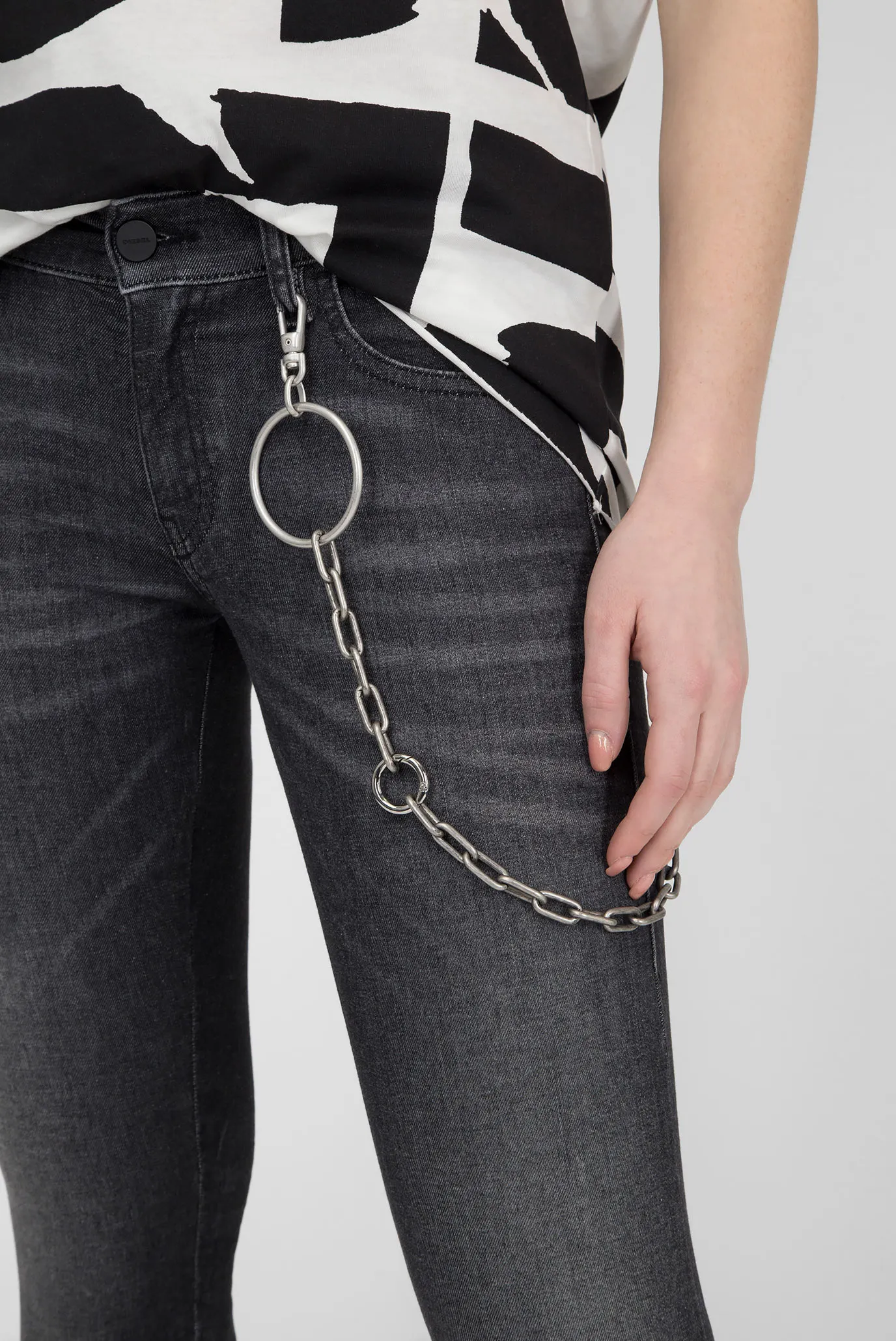 Женские темно-серые джинсы SLANDY-LOW 9