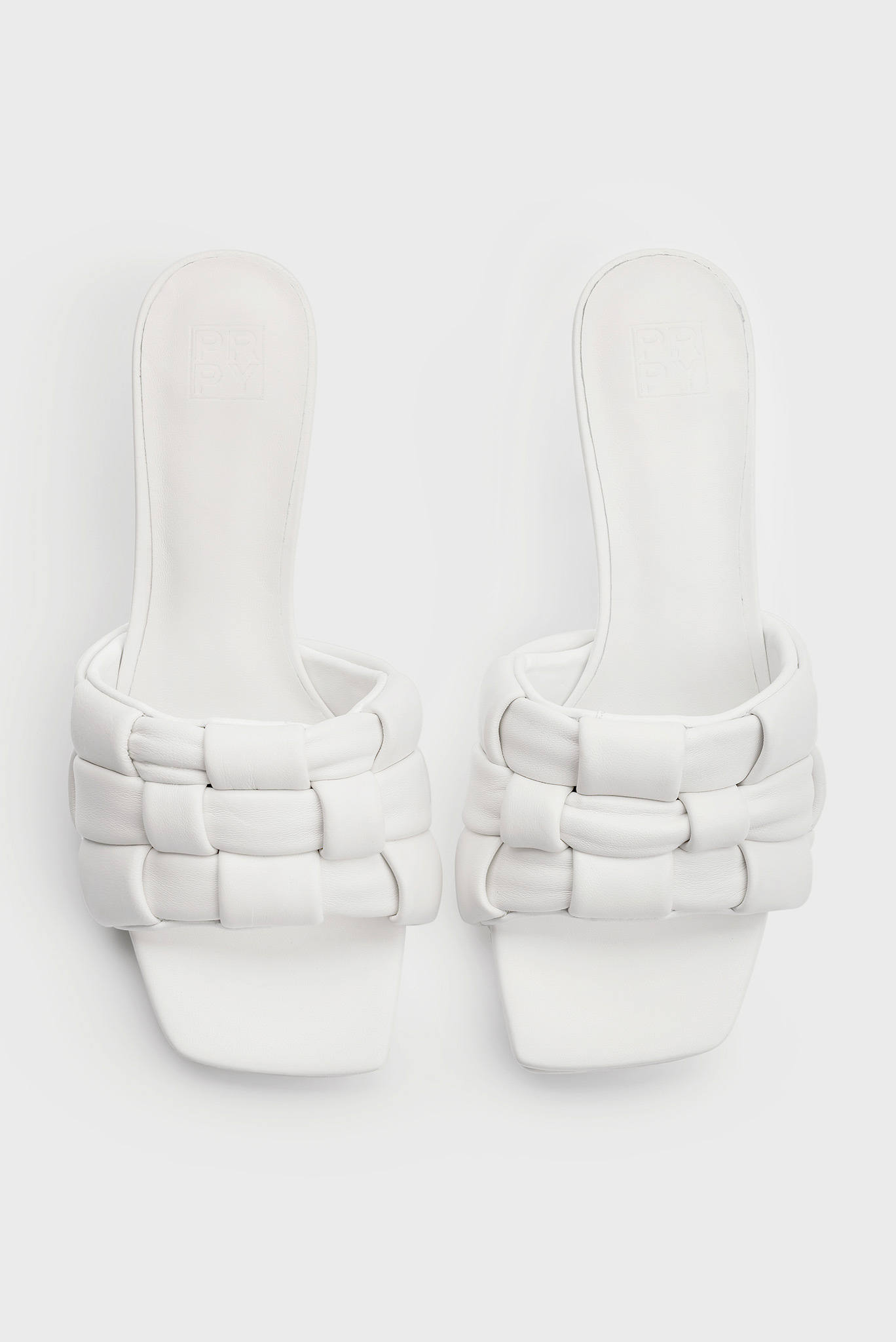 Женские белые кожаные мюли AylaPRPY Женские белые кожаные мюли Ayla 4