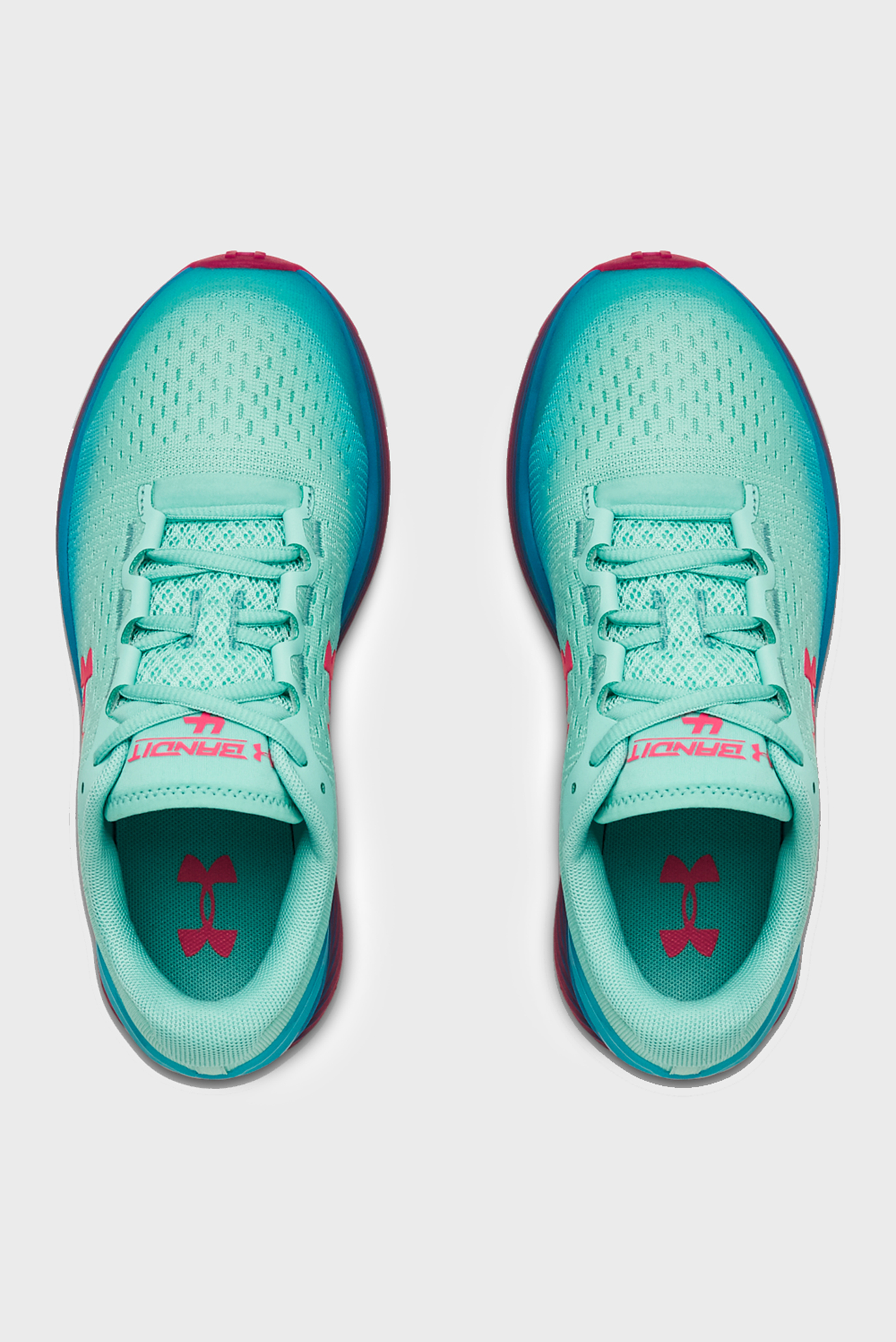 Детские бирюзовые кроссовки UA GGS Bandit 4 NG 8